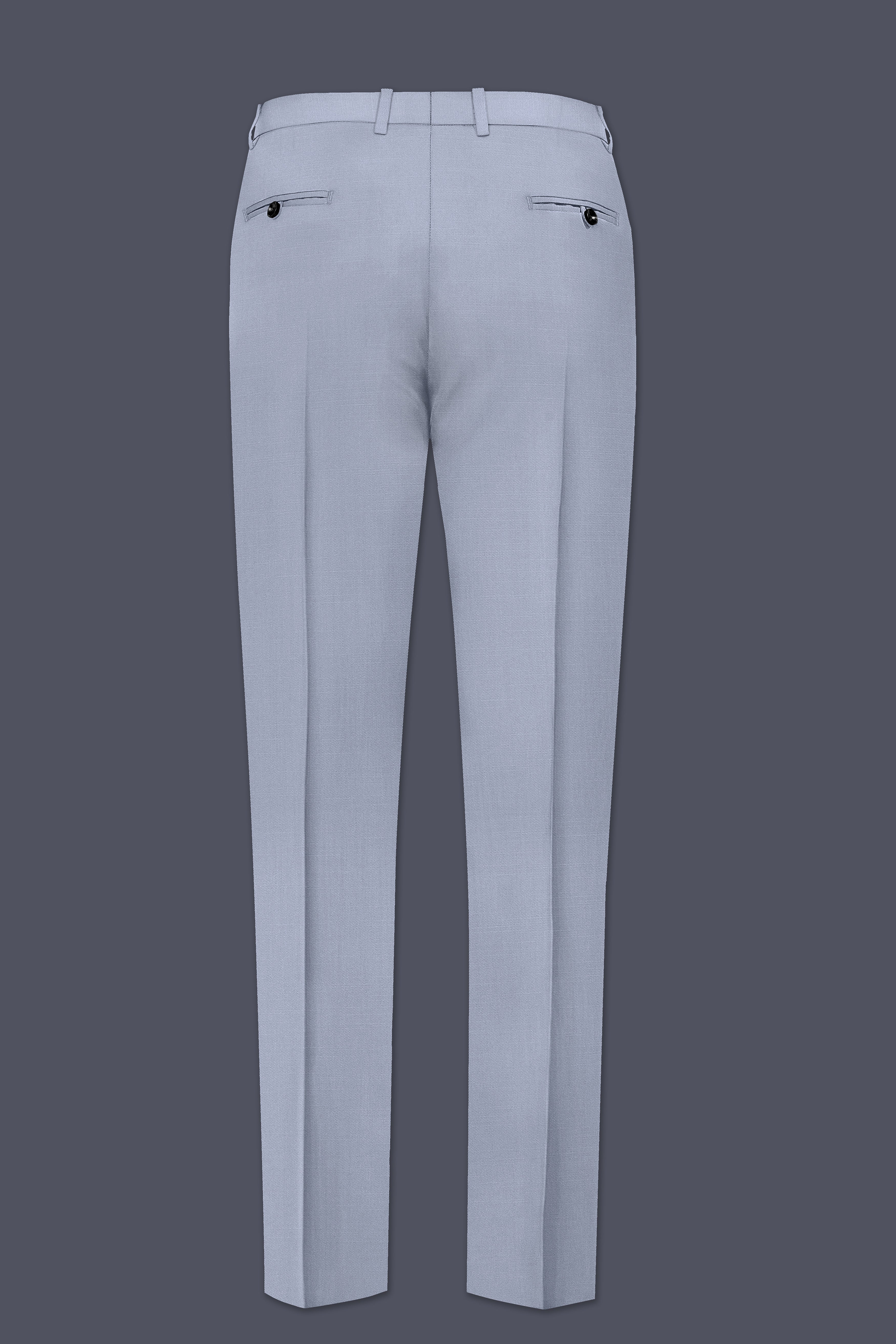 Silgrove-Loblolly Gray Wool Rich Double Breasted Stretchable Traveler Suit
