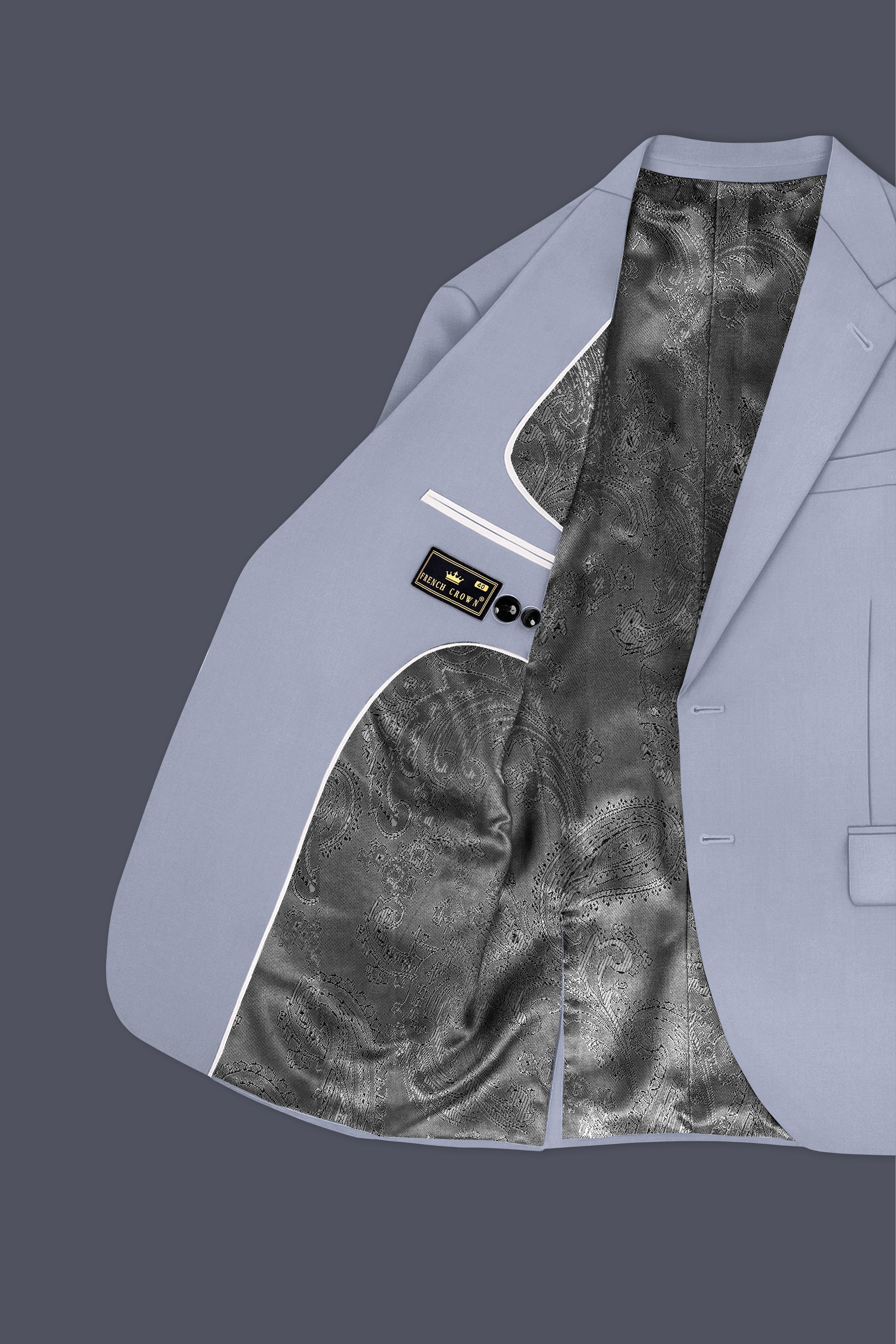 Silgrove-Loblolly Gray Wool Rich Single Breasted Stretchable Traveler Suit