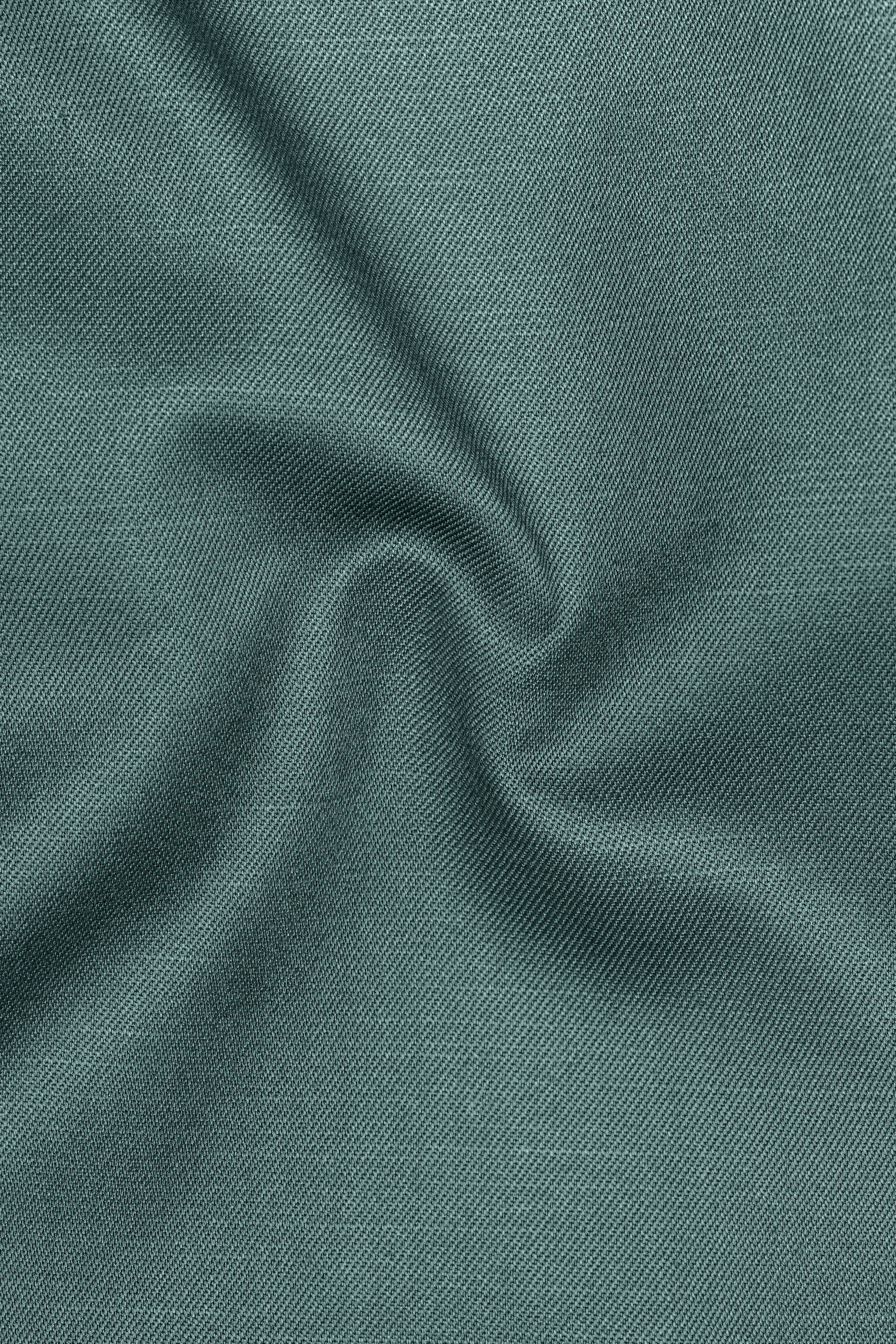 Travliam-William Green Wool Rich Single Breasted Slight Stretch Suit