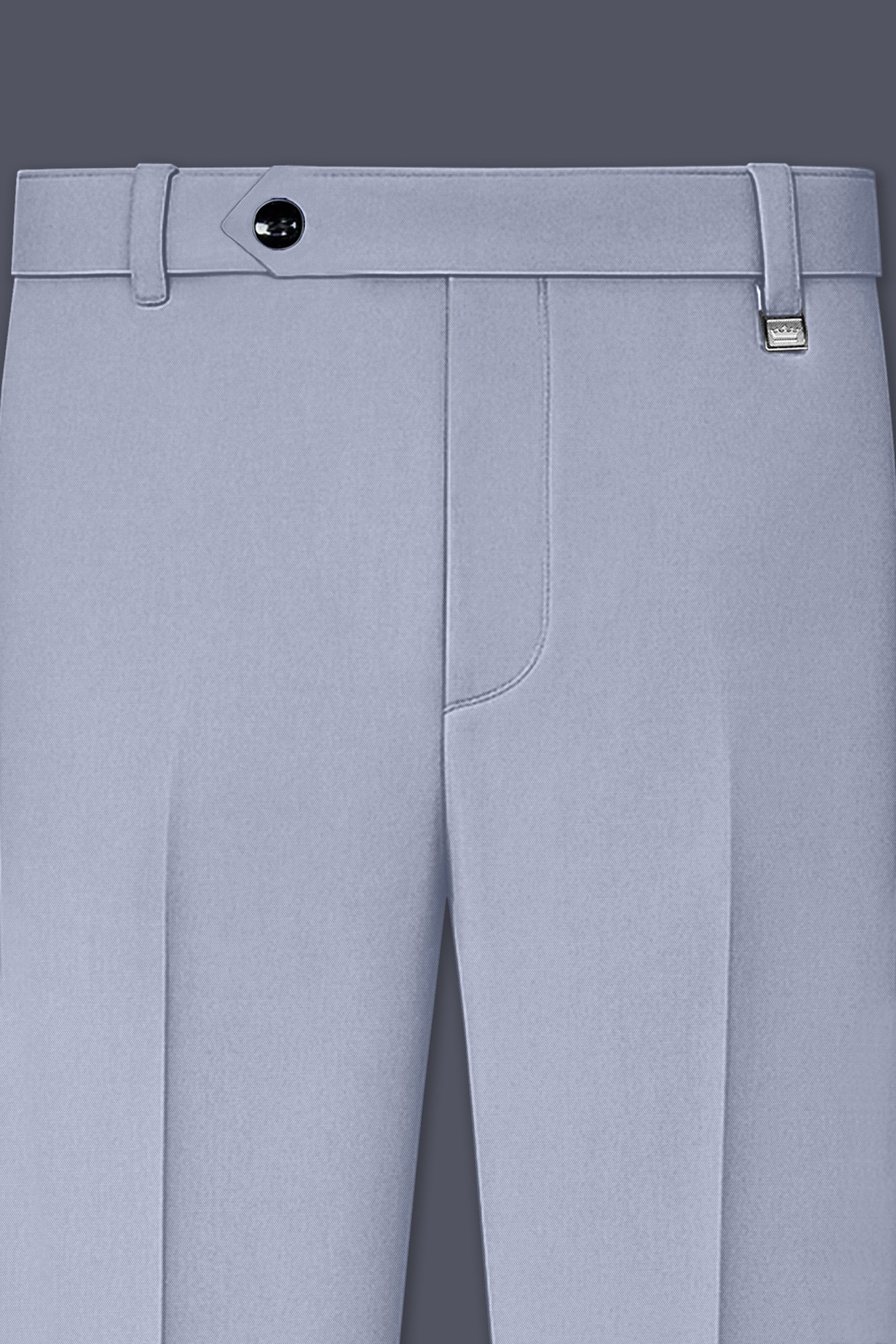 Silgrove-Loblolly Gray Wool Rich Bandhgala Stretchable Traveler Suit