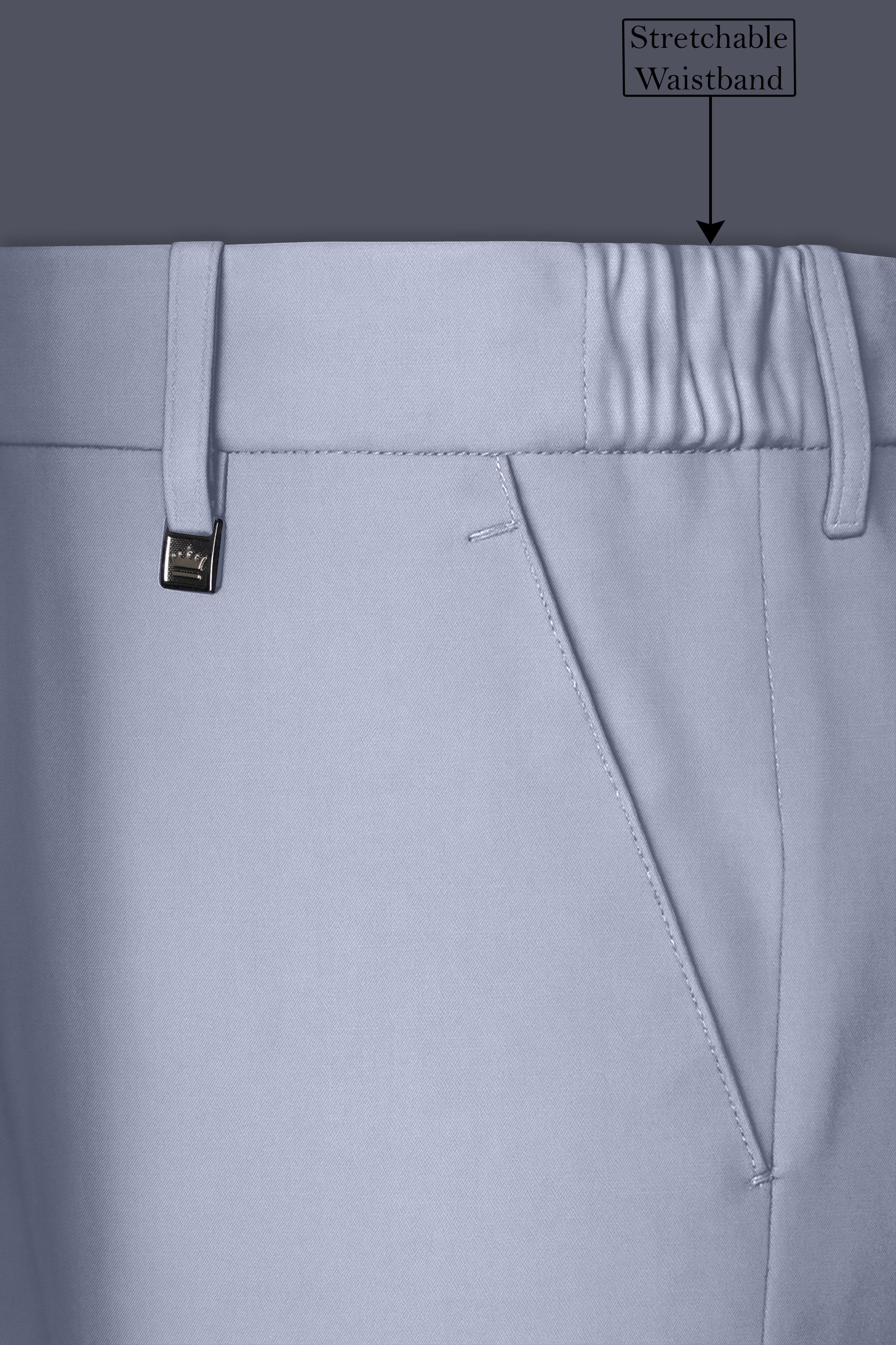 Silgrove-Loblolly Gray Wool Rich Bandhgala Stretchable Traveler Suit