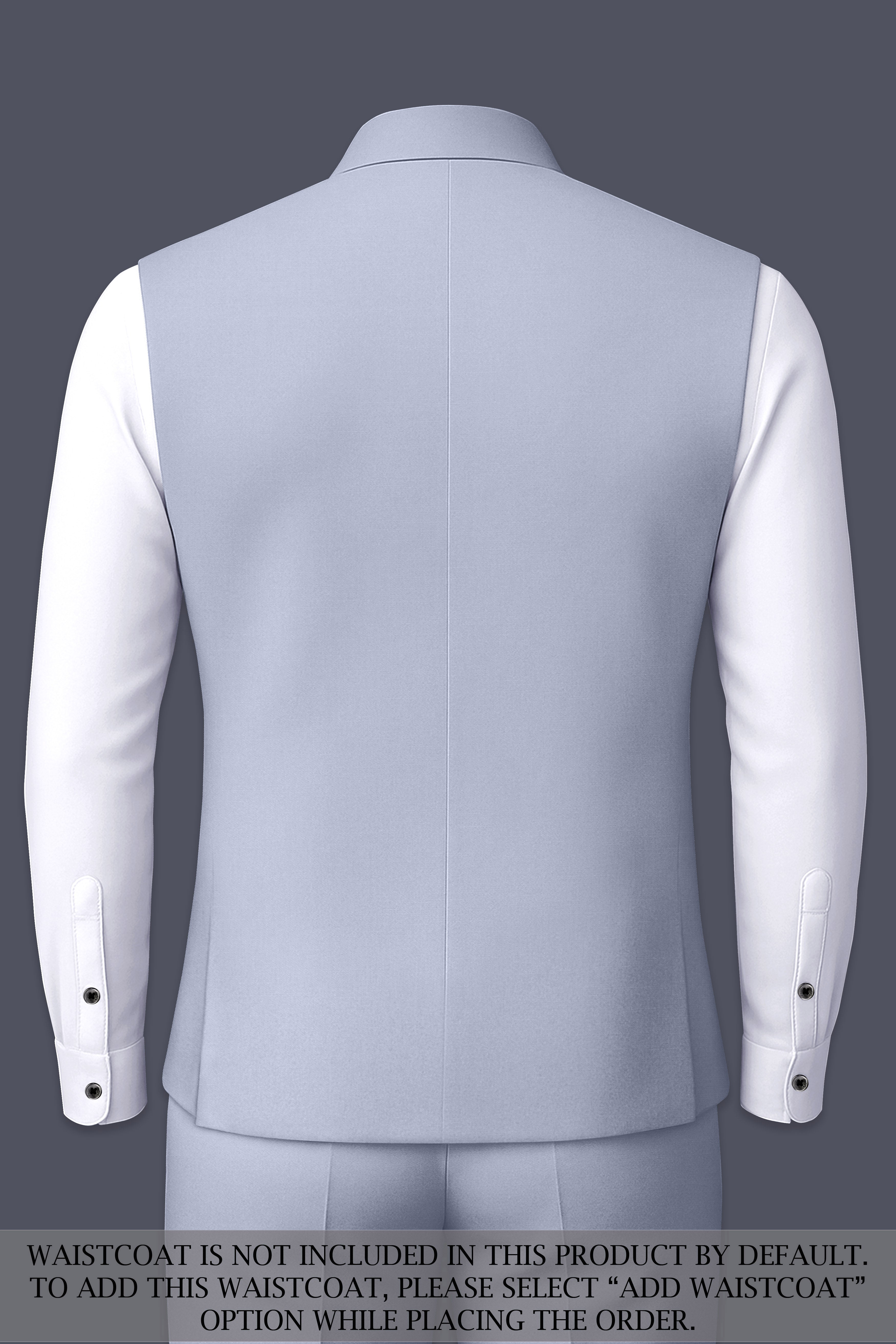 Silgrove-Loblolly Gray Wool Rich Bandhgala Stretchable Traveler Suit