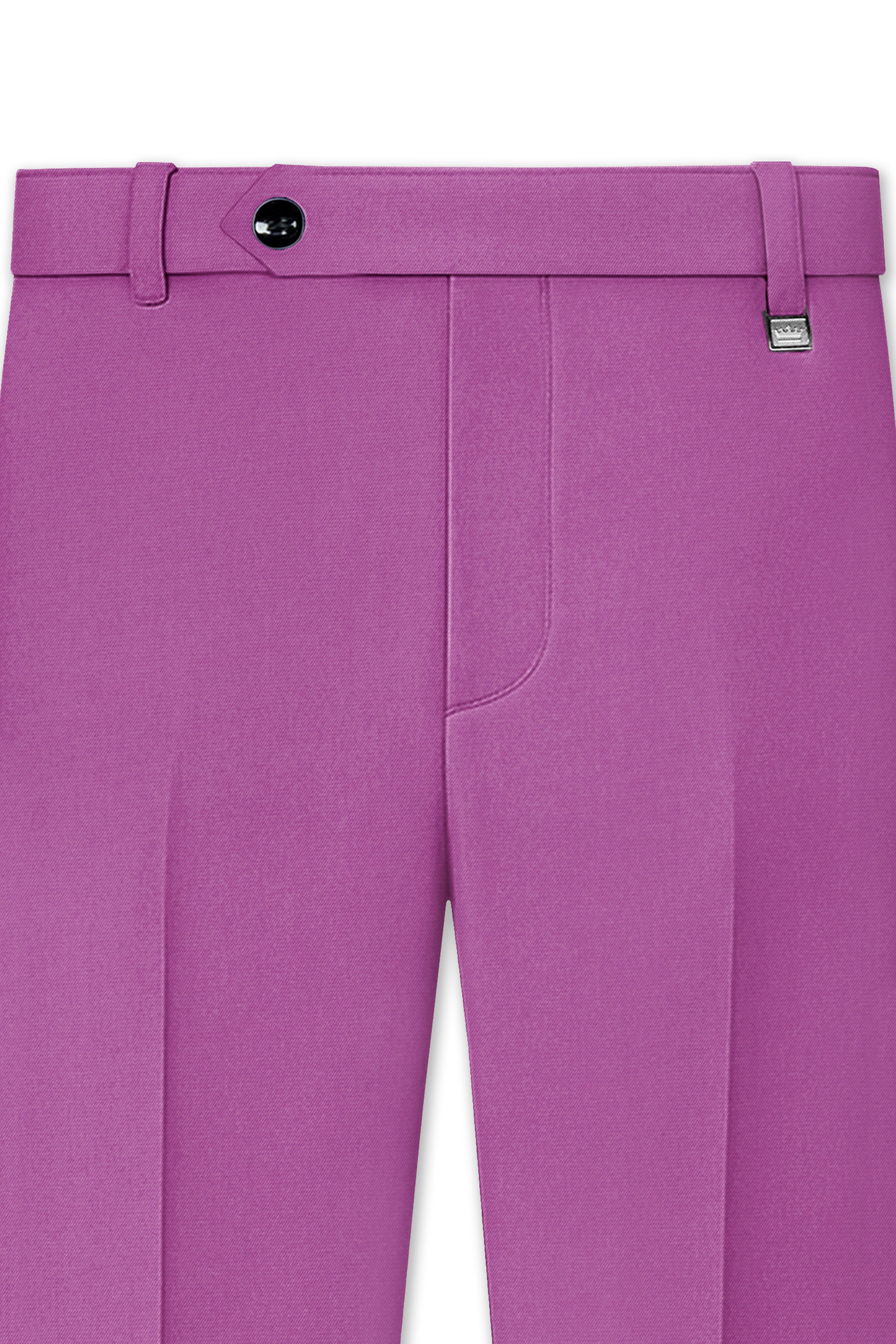 Rosvoy-Trendy Pink Wool Rich Stretchable Traveler Tuxedo Suit