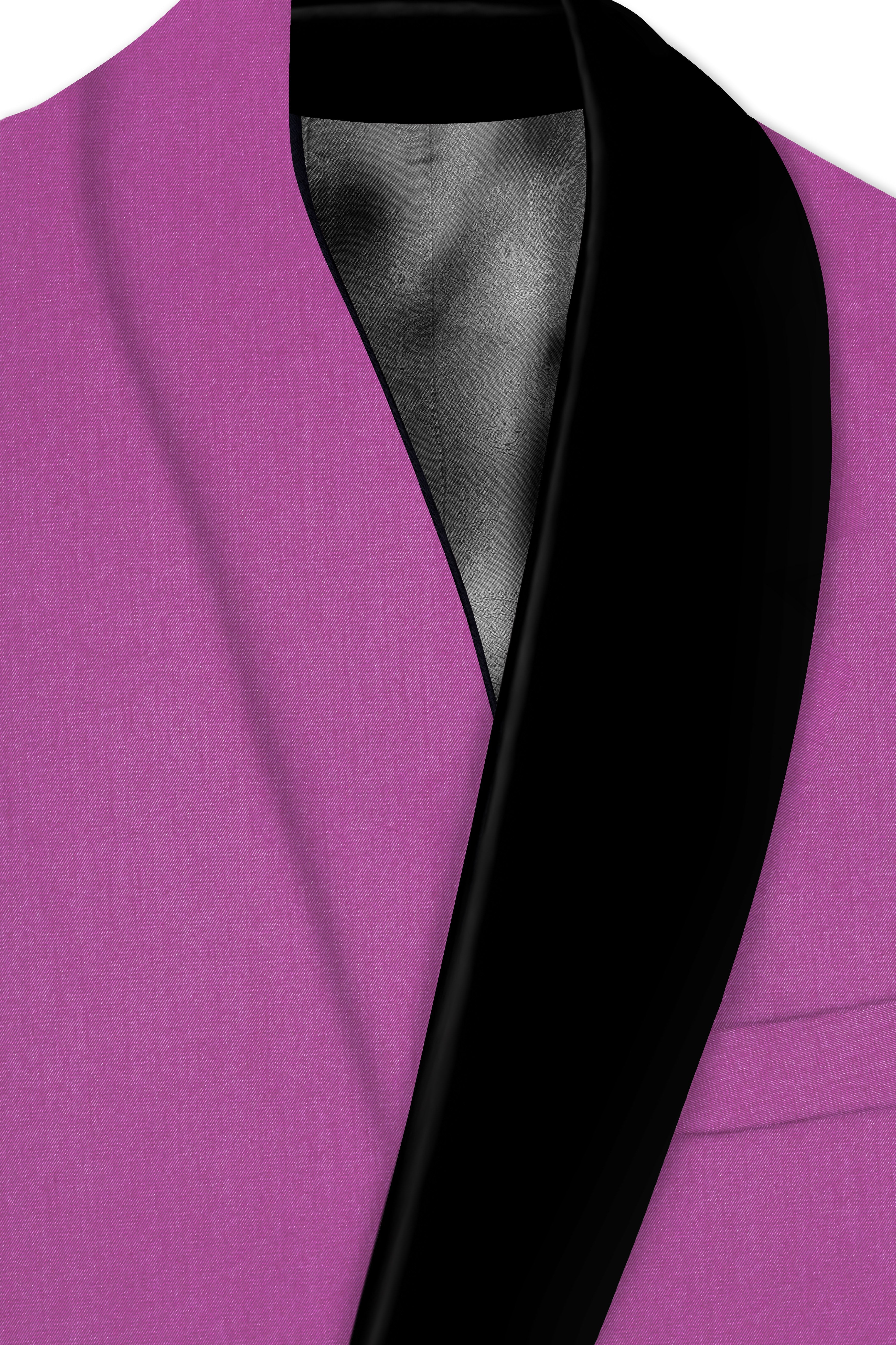 Rosvoy-Trendy Pink Wool Rich Stretchable Traveler Tuxedo Suit