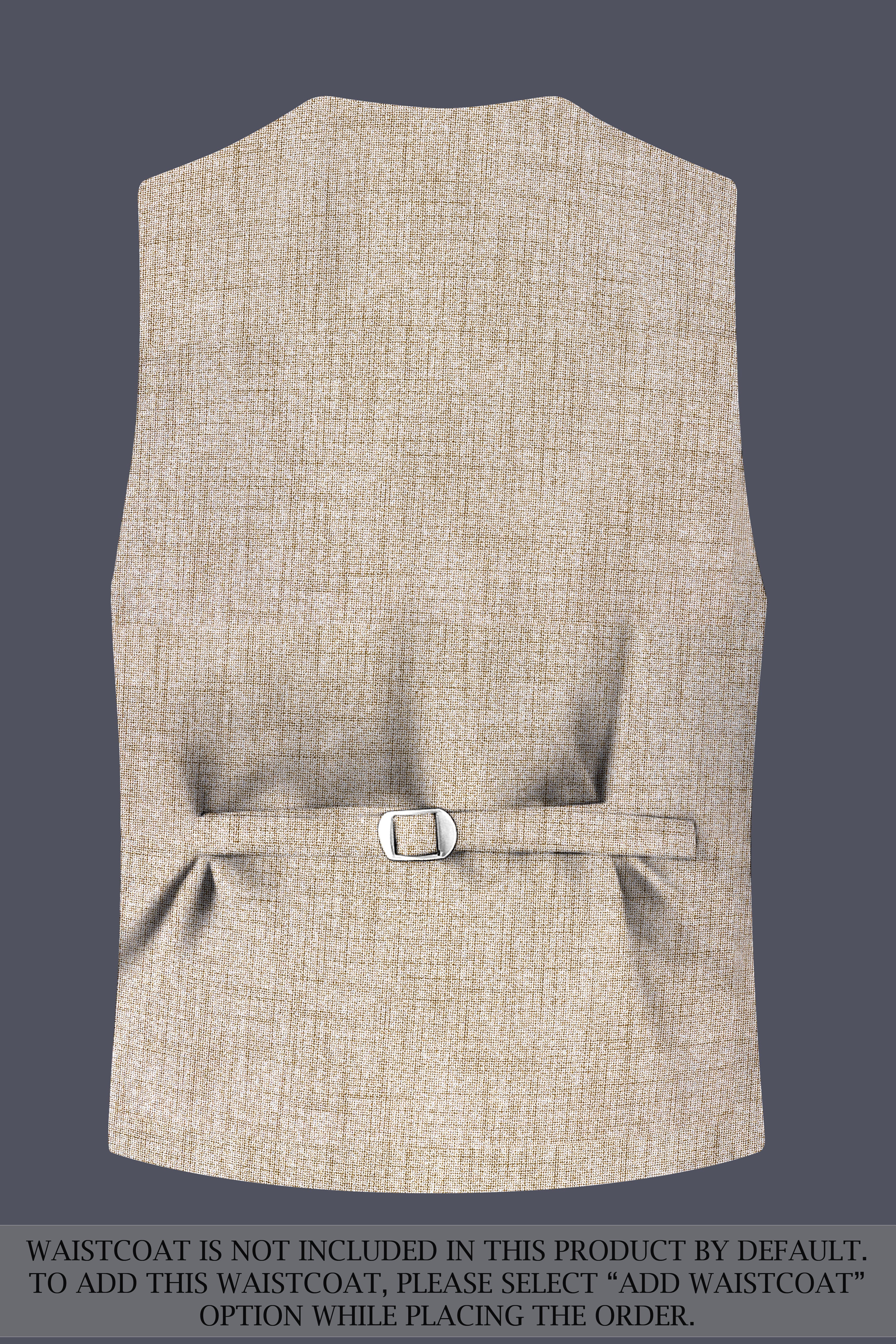 Auricrem-Martini Cream Textured Wool Rich Double Breasted Suit