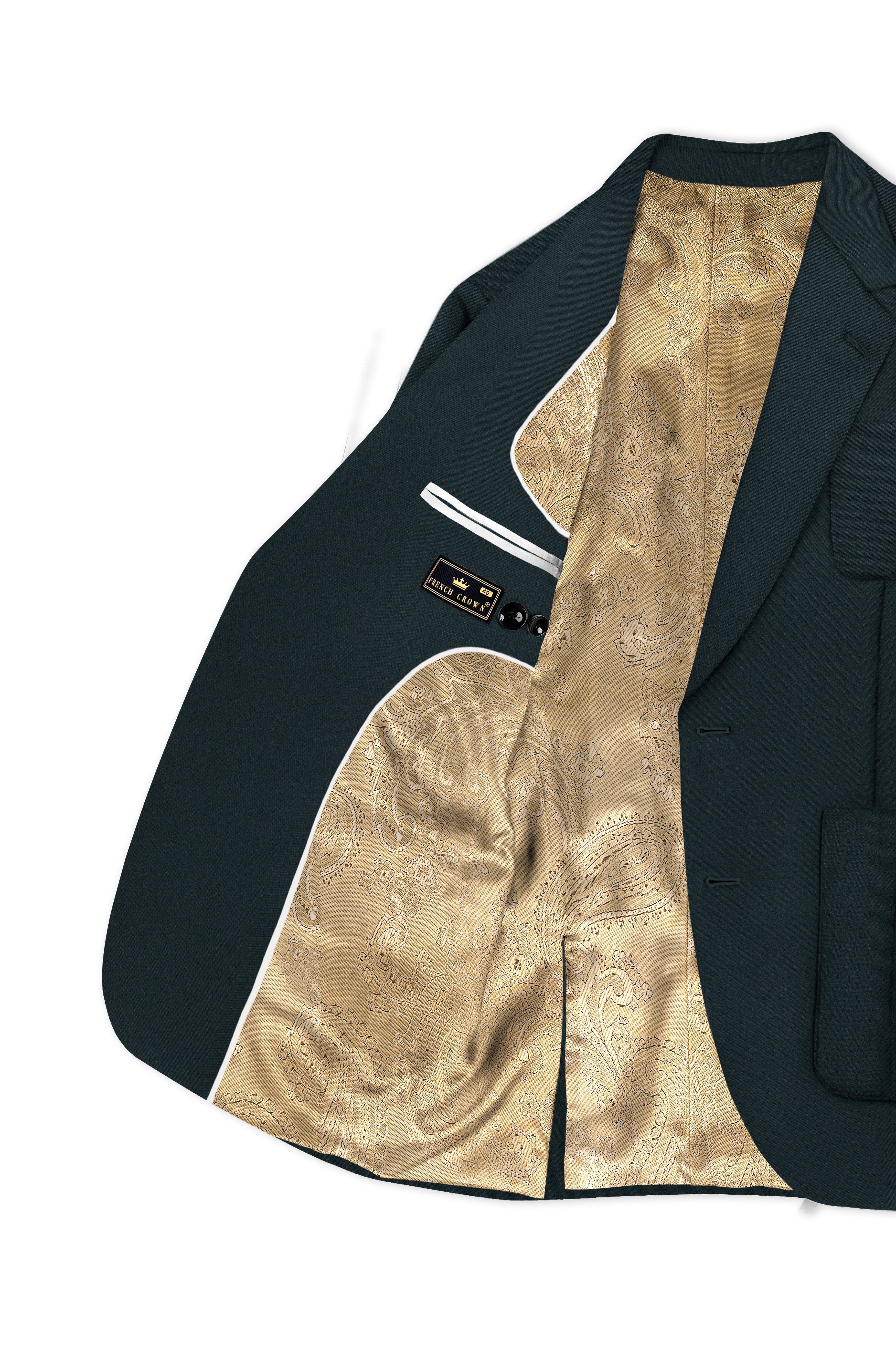 Virion-Aztec Green Premium Cotton Single Breasted Sports Suit