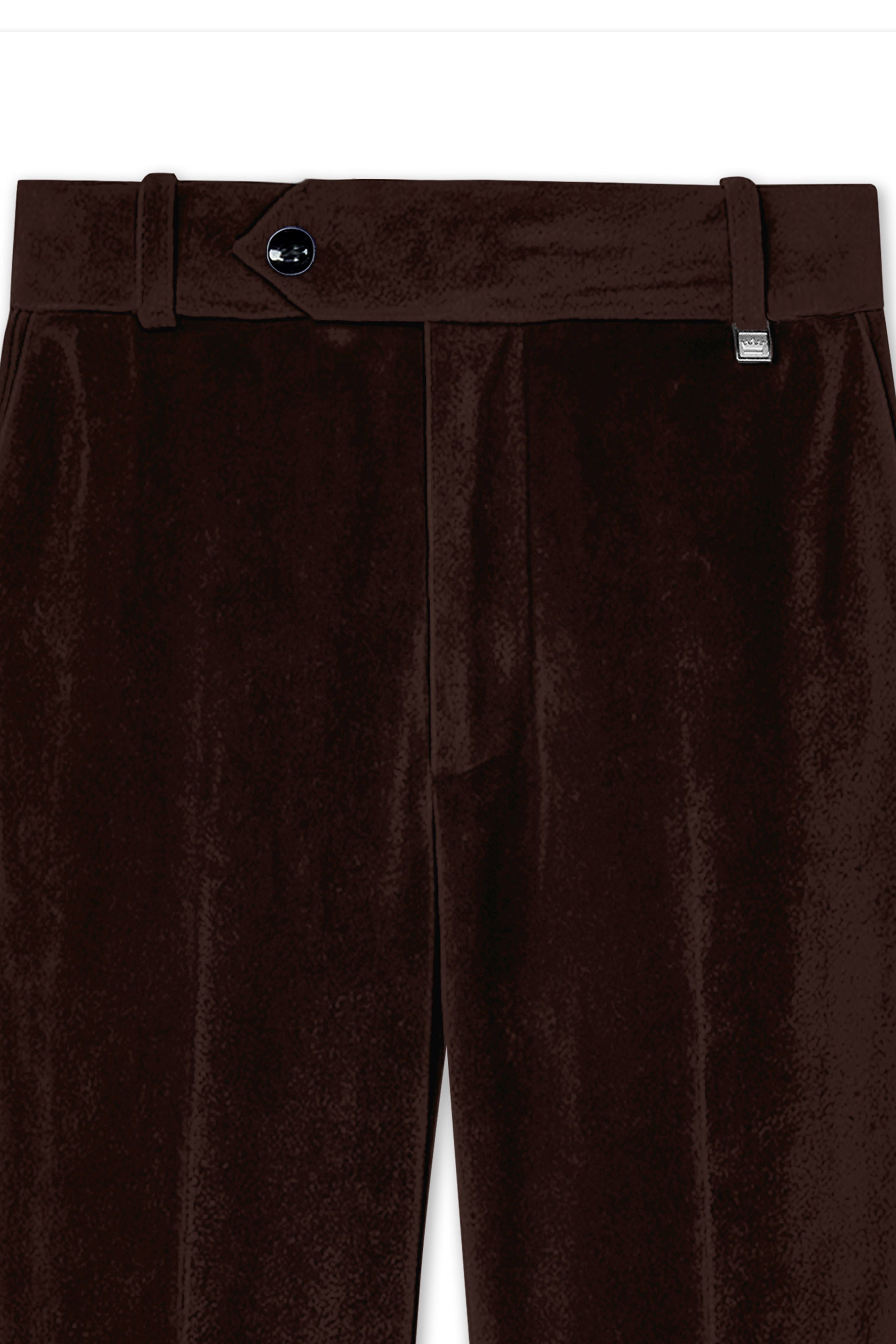 Brunvell-Asphalt Brown Velvet Peak Lapel Tuxedo Suit