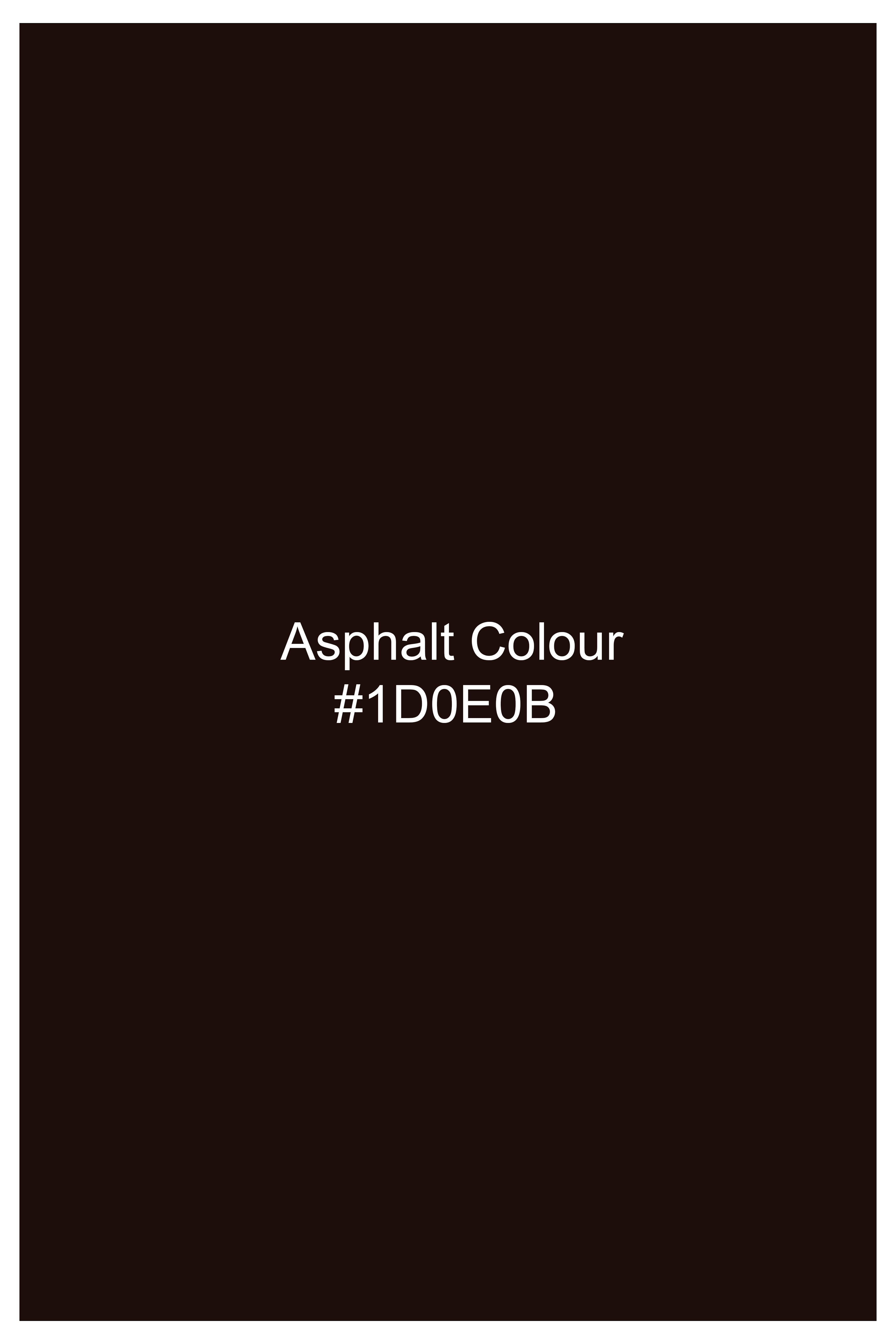 Brunvell-Asphalt Brown Velvet Peak Lapel Tuxedo Suit