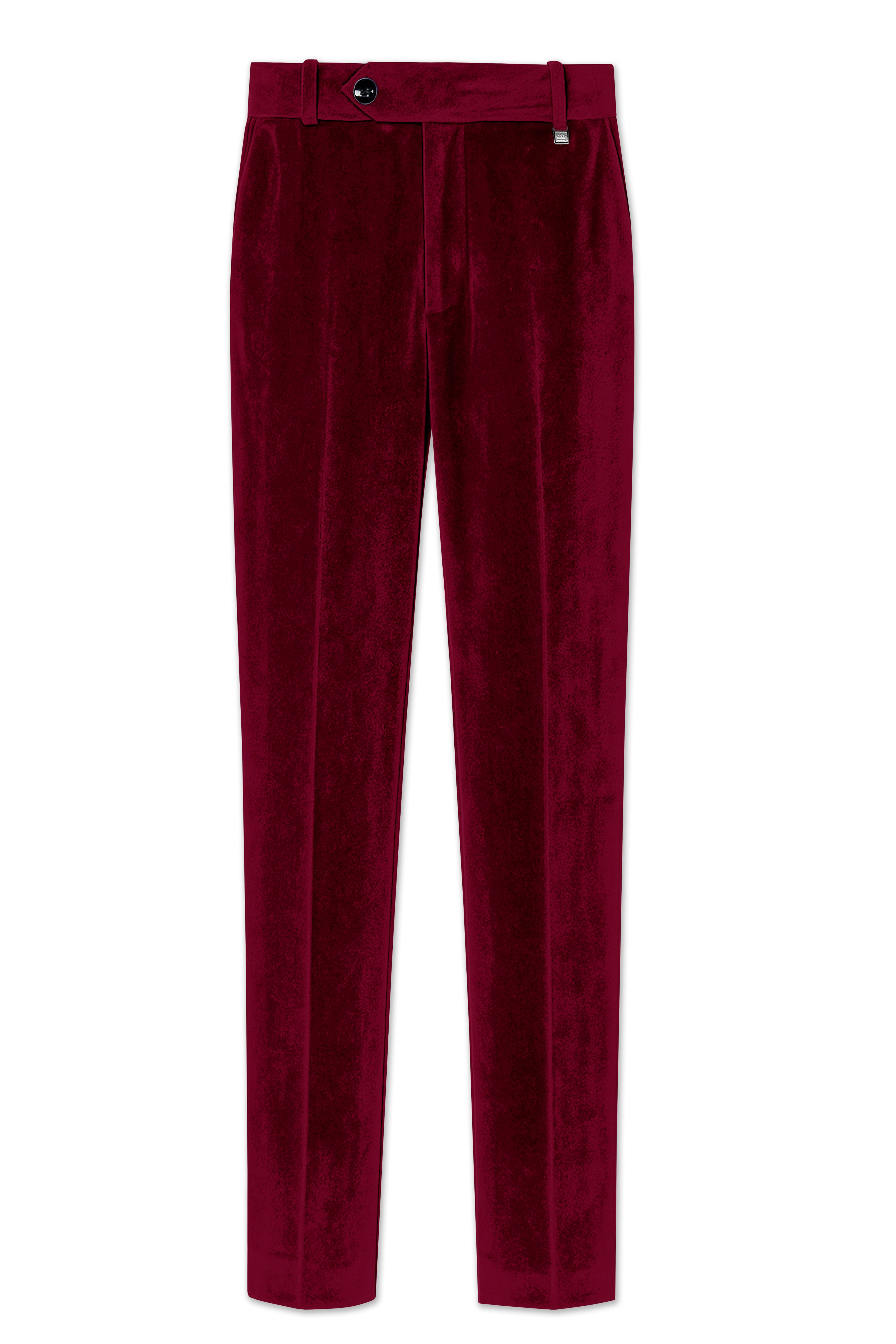 Marcrest-Castro maroon Velvet Peak Lapel Tuxedo Suit