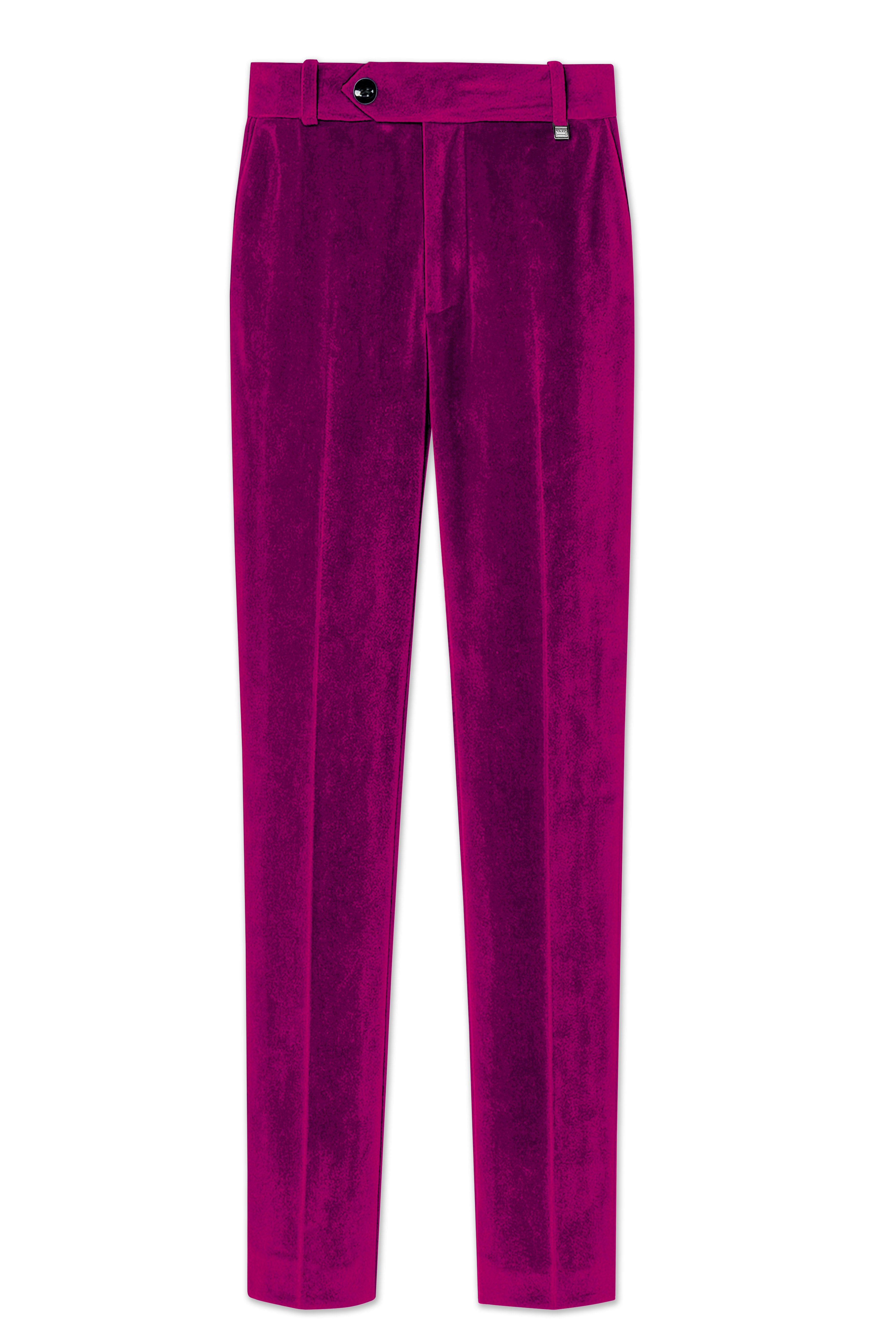 Velcrimora-Mulberry Purple Velvet Peak Lapel Tuxedo Suit