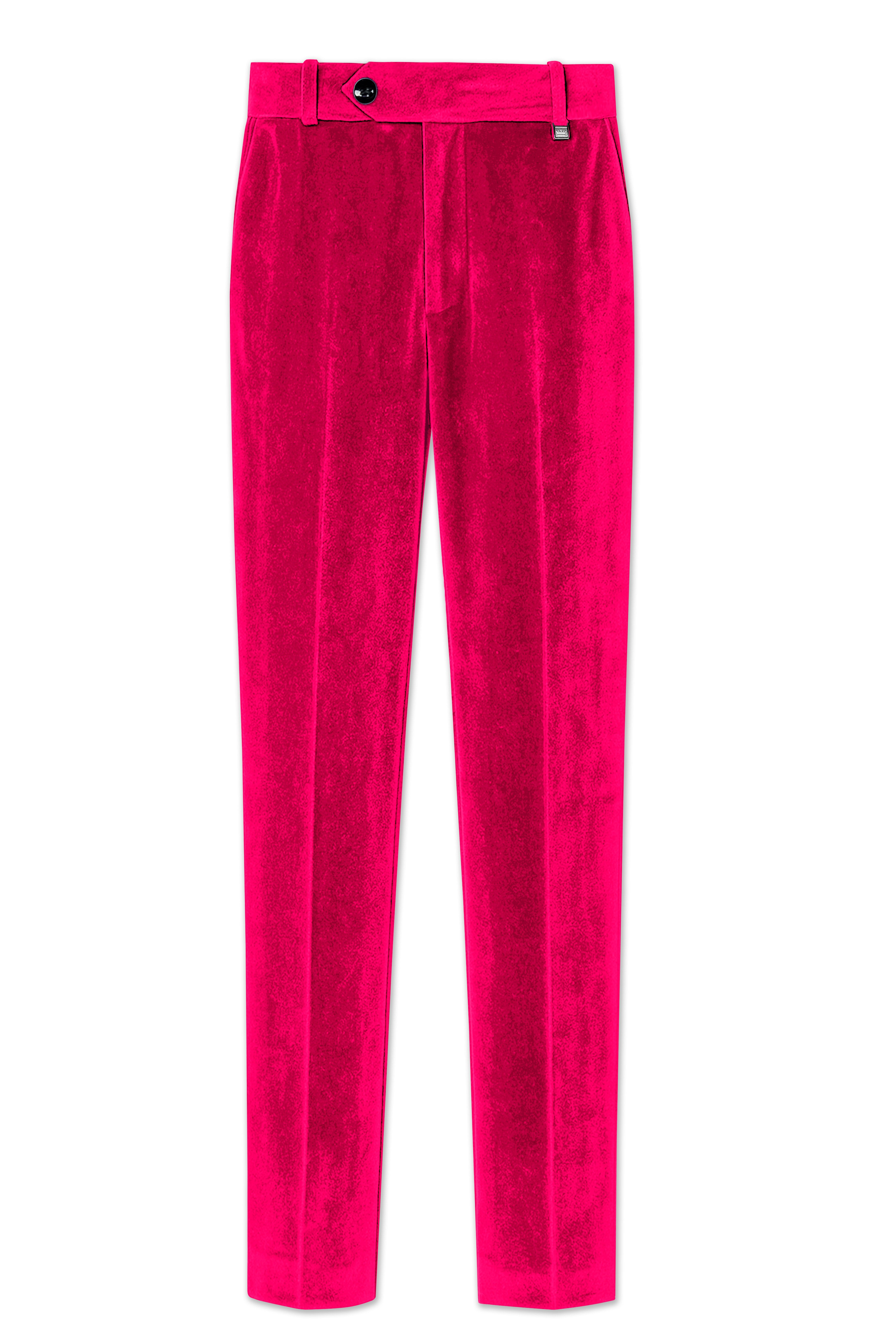 Shivelle-Shiraz Pink Velvet Peak Lapel Tuxedo Suit