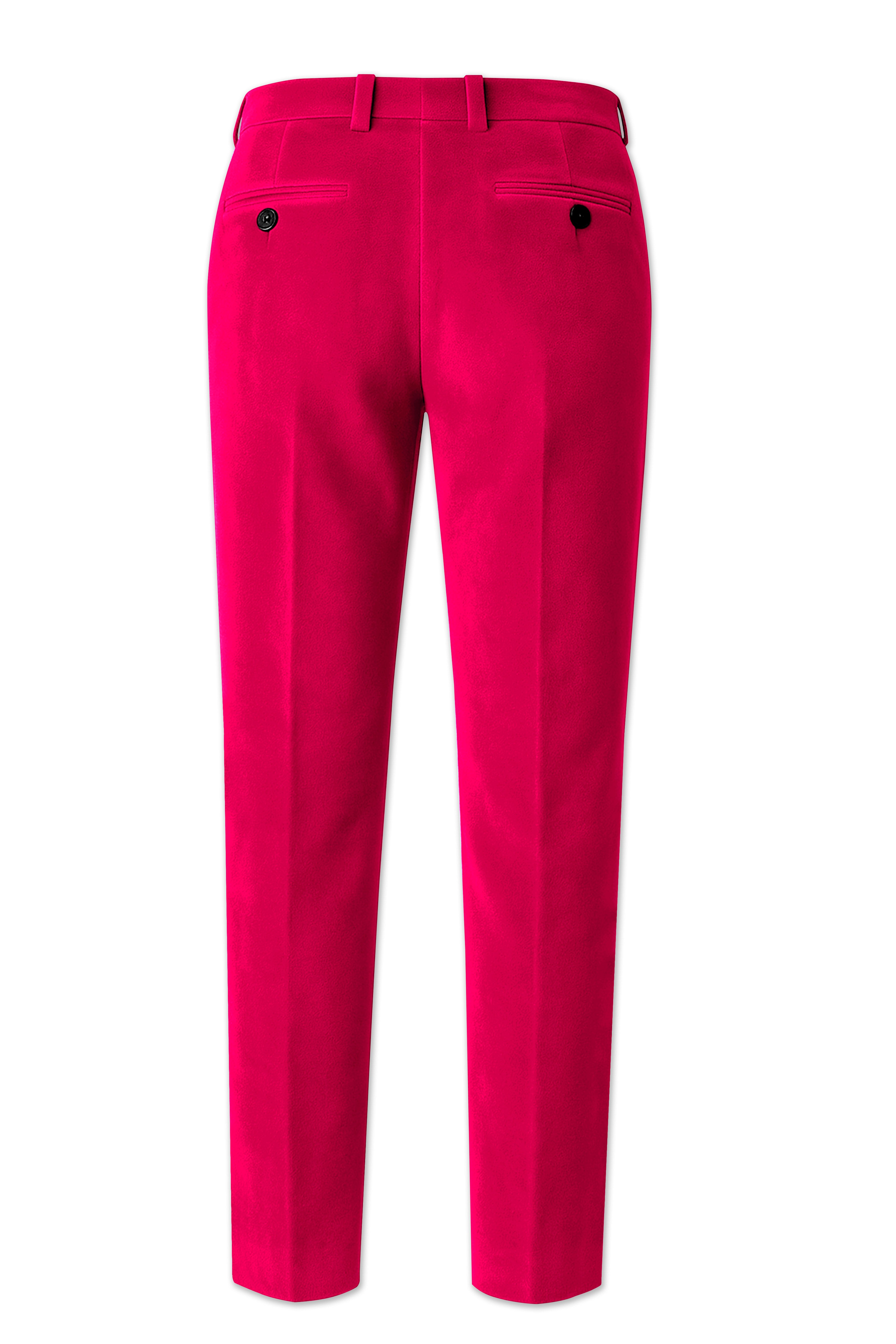 Shivelle-Shiraz Pink Velvet Peak Lapel Tuxedo Suit