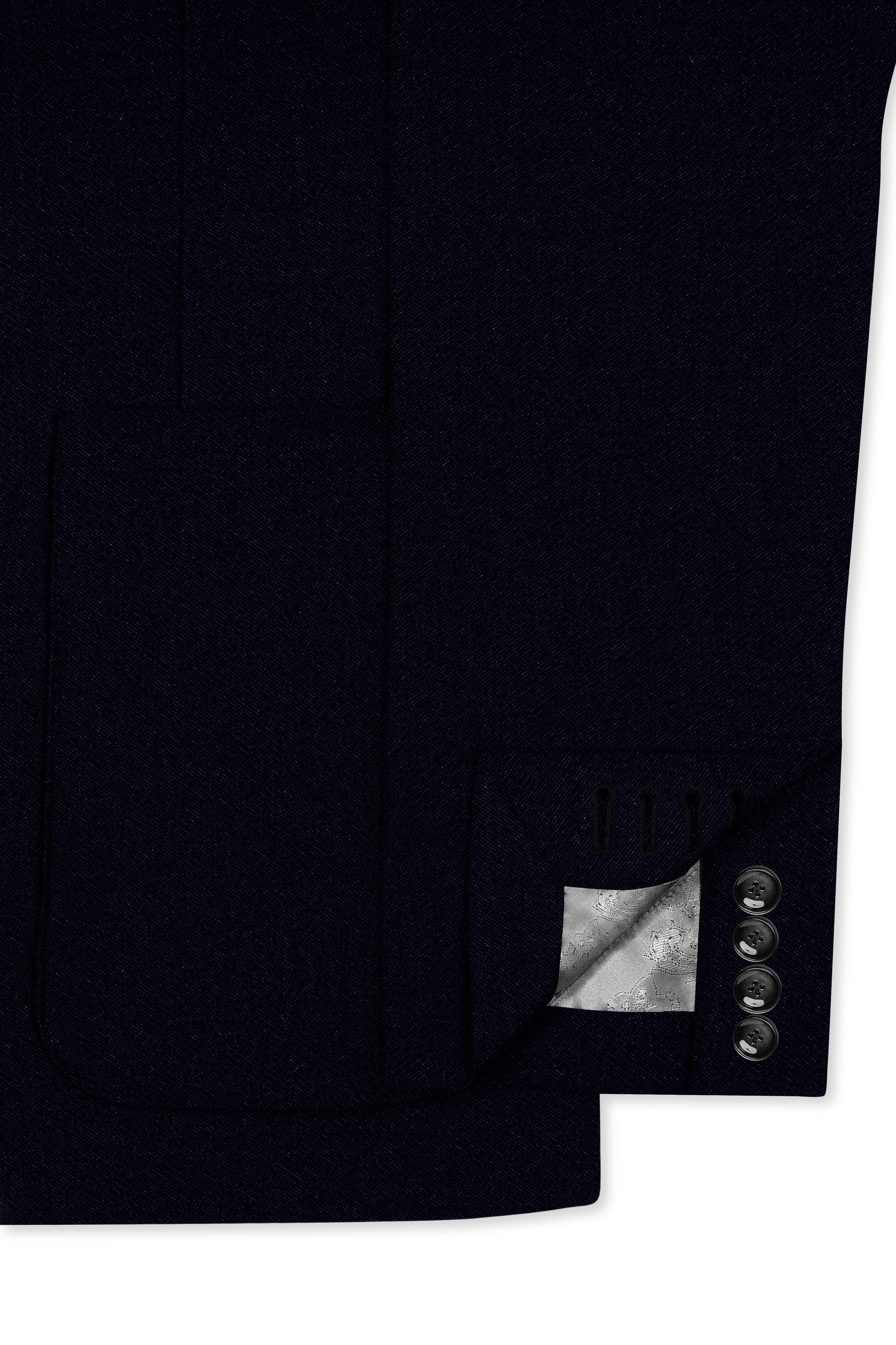Noctivell-Jaguar Black Premium Cotton Single Breasted Sports Suit