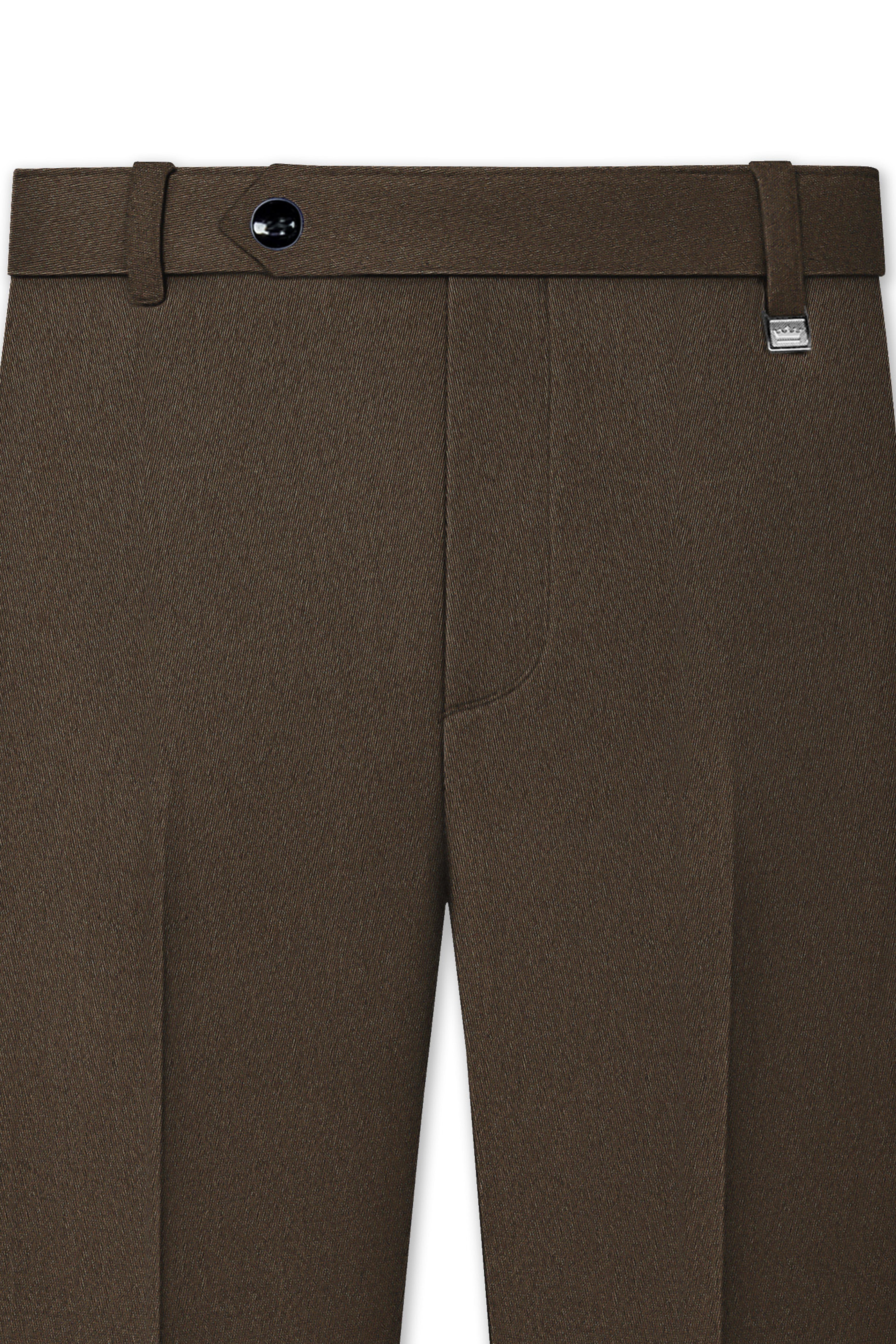 Jagvire-Birch Brown Premium Cotton Single Breasted Sports Suit