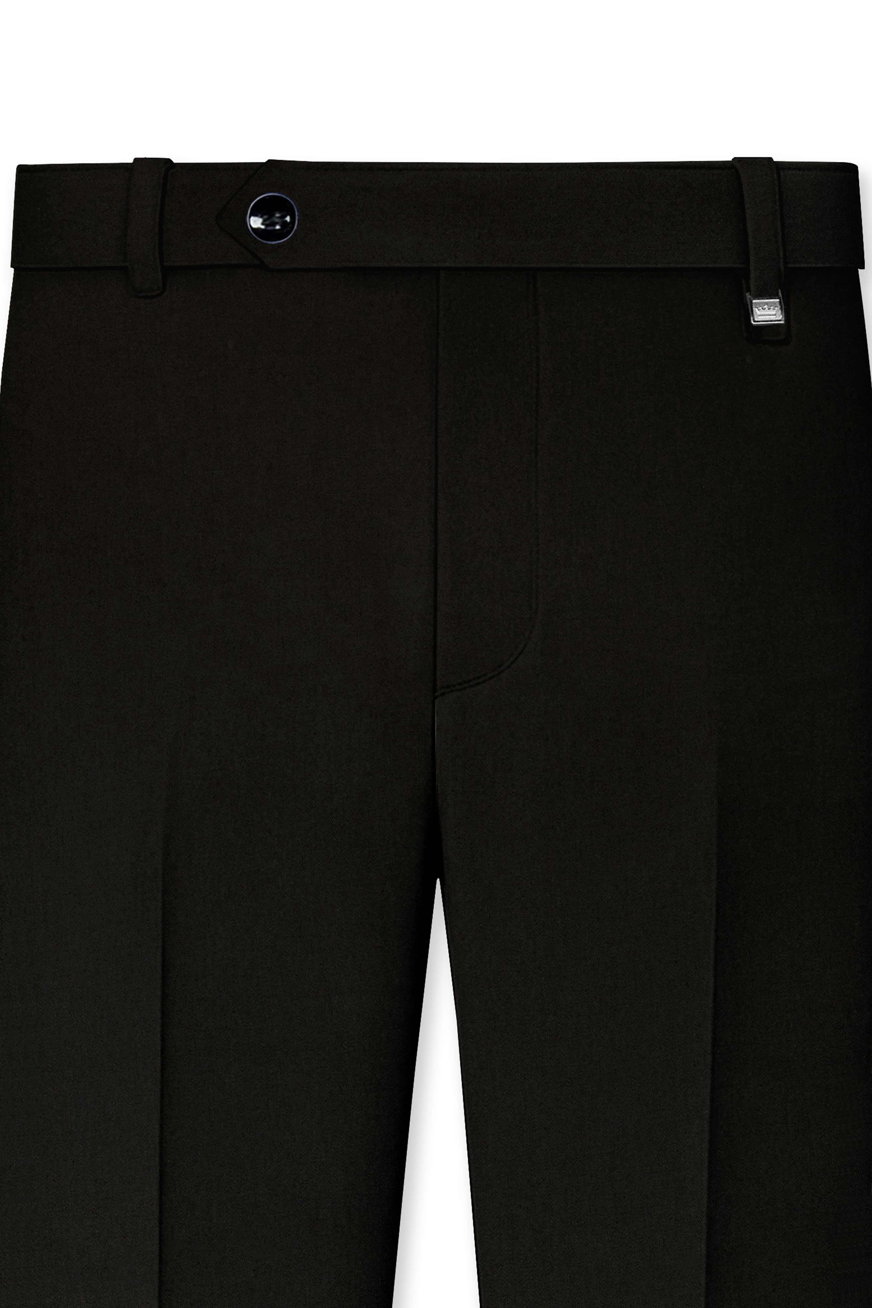 Jadivra-Jade Black Premium Cotton Single Breasted Sports Suit
