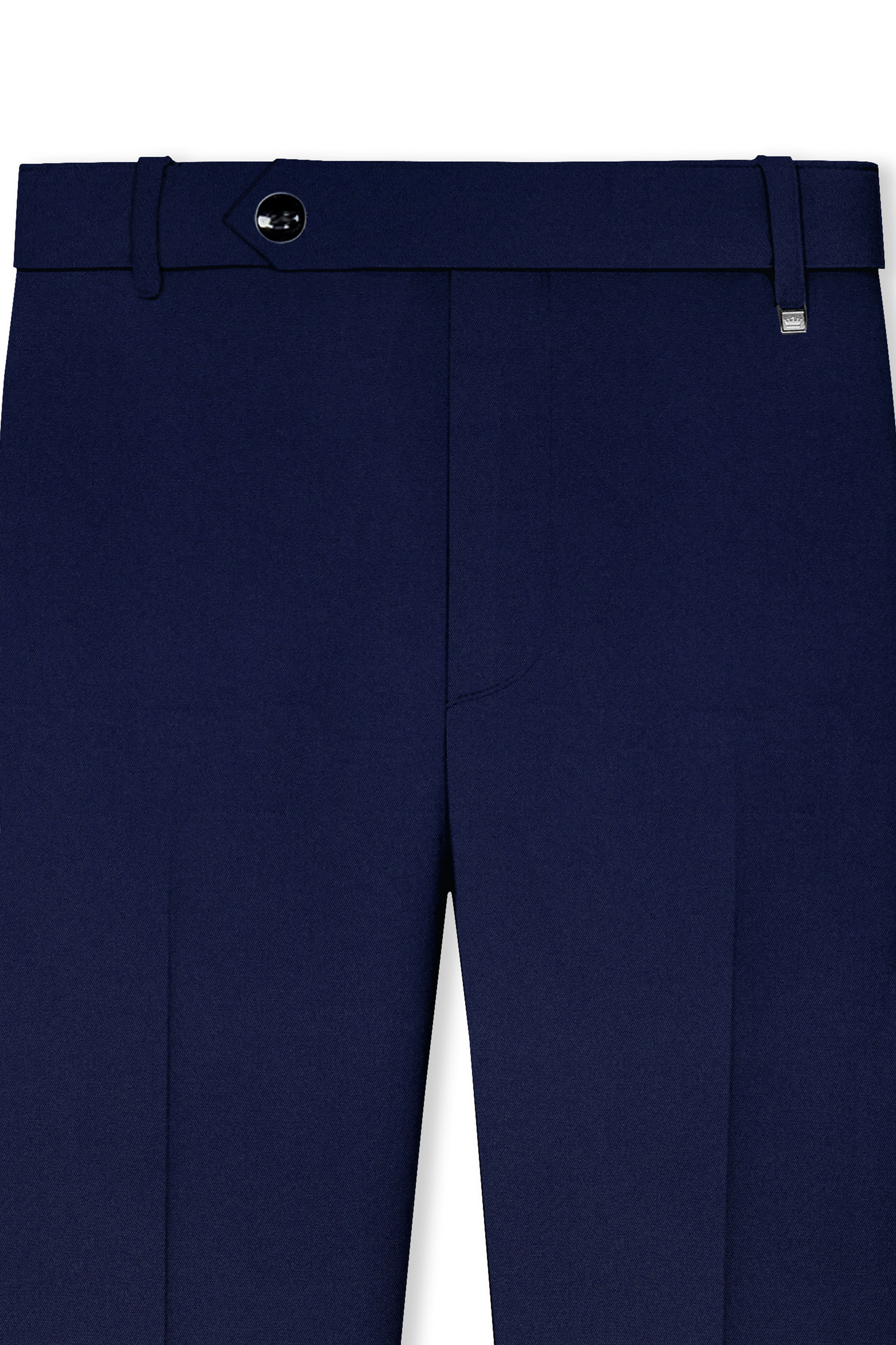 Flyvire-Firefly Blue Wool Rich Double Breasted Stretchable traveler Suit