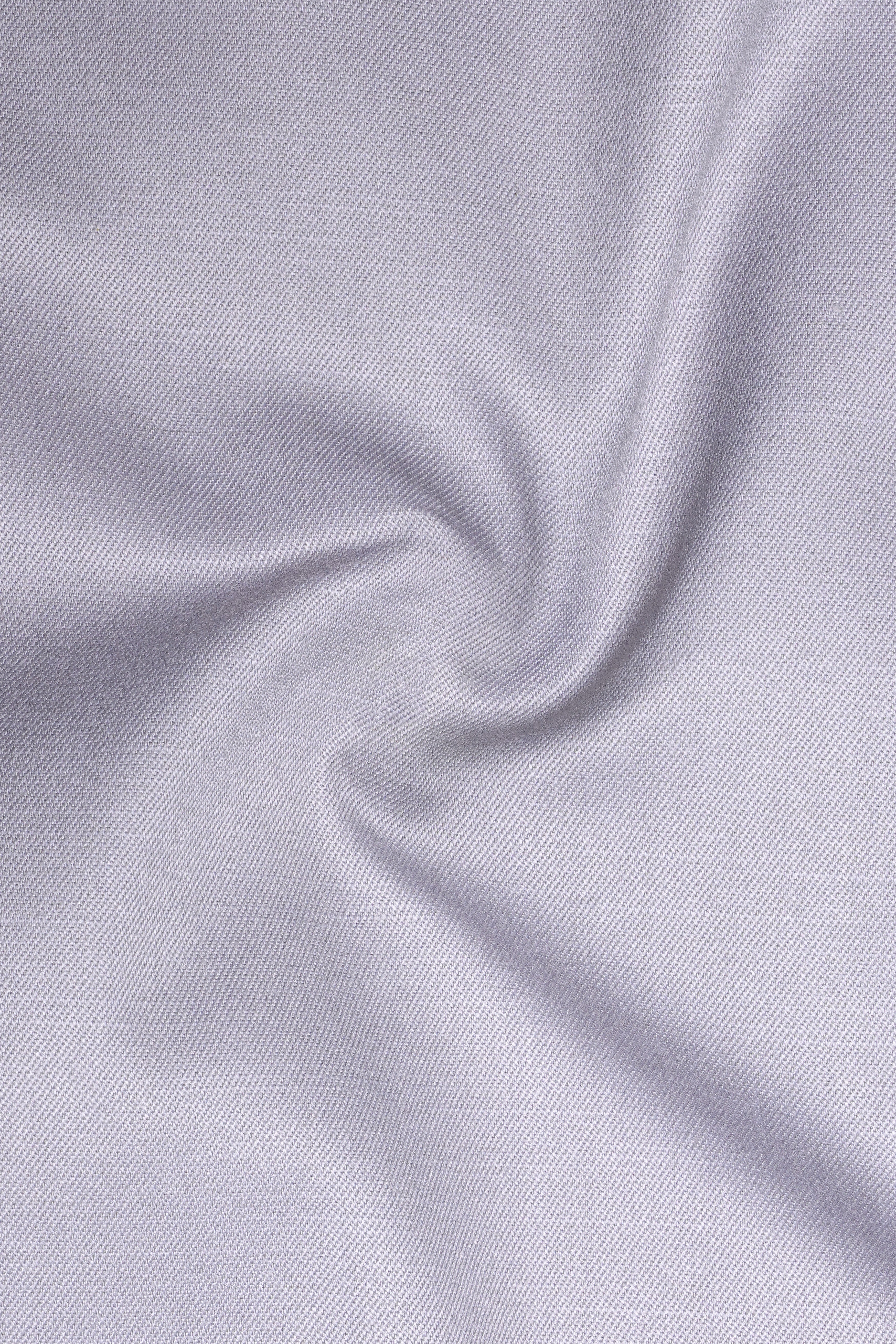 Mistivell-Mountain Mist Gray Wool Rich Bandhgala Stretchable traveler Suit