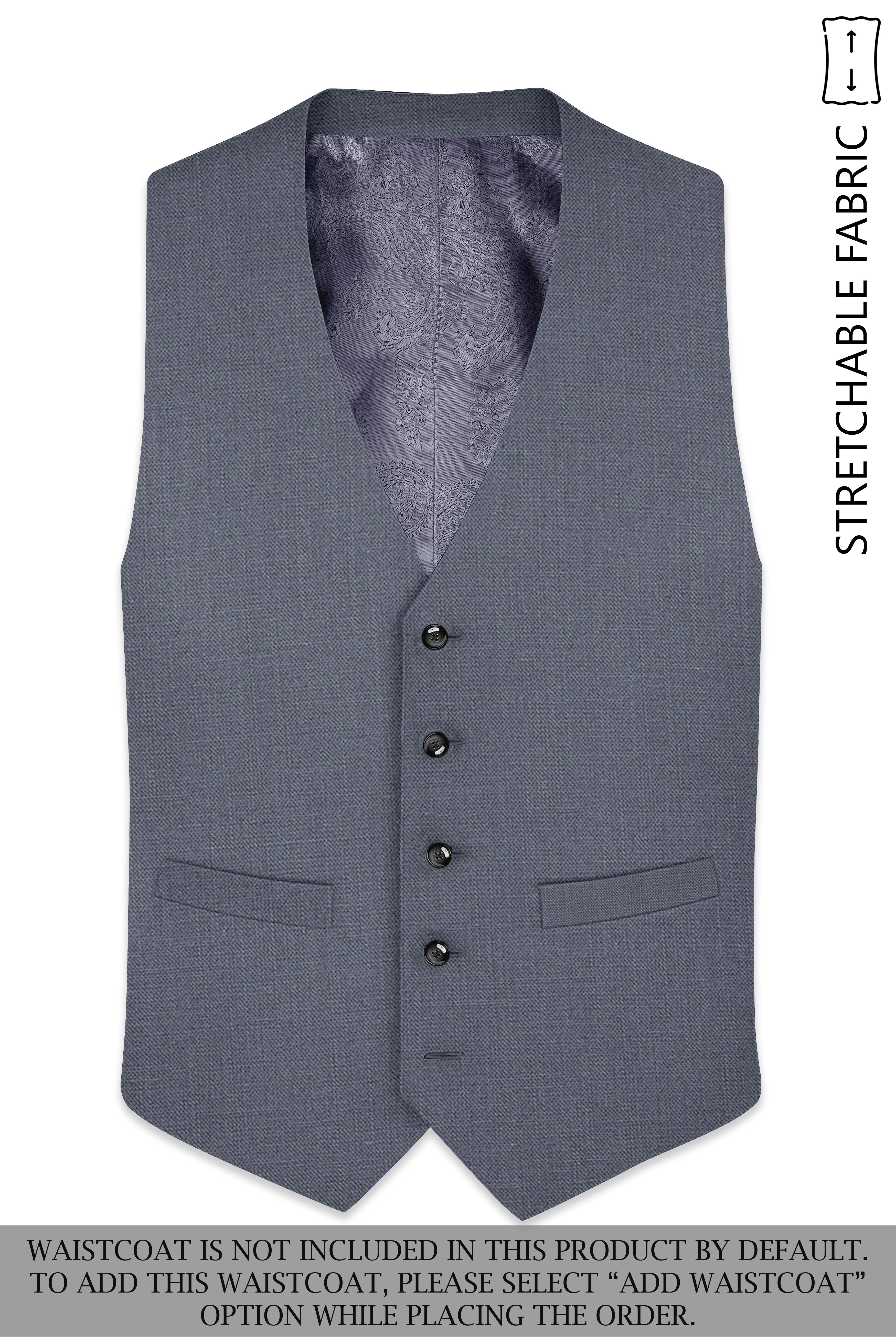 Cineris-Shuttle Gray Luxurious Linen Single Breasted Stretchable traveler Suit