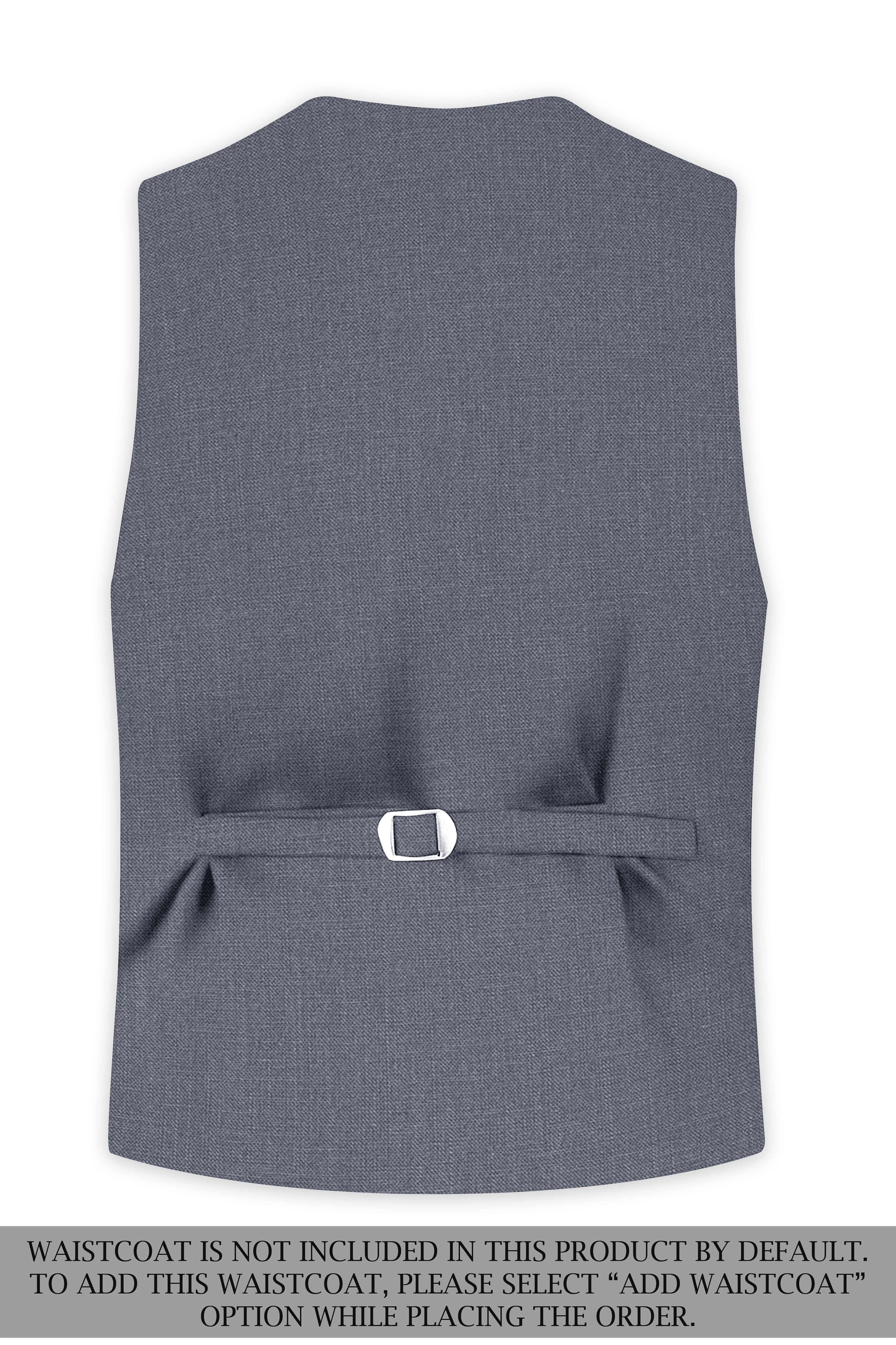 Cineris-Shuttle Gray Luxurious Linen Single Breasted Stretchable traveler Suit