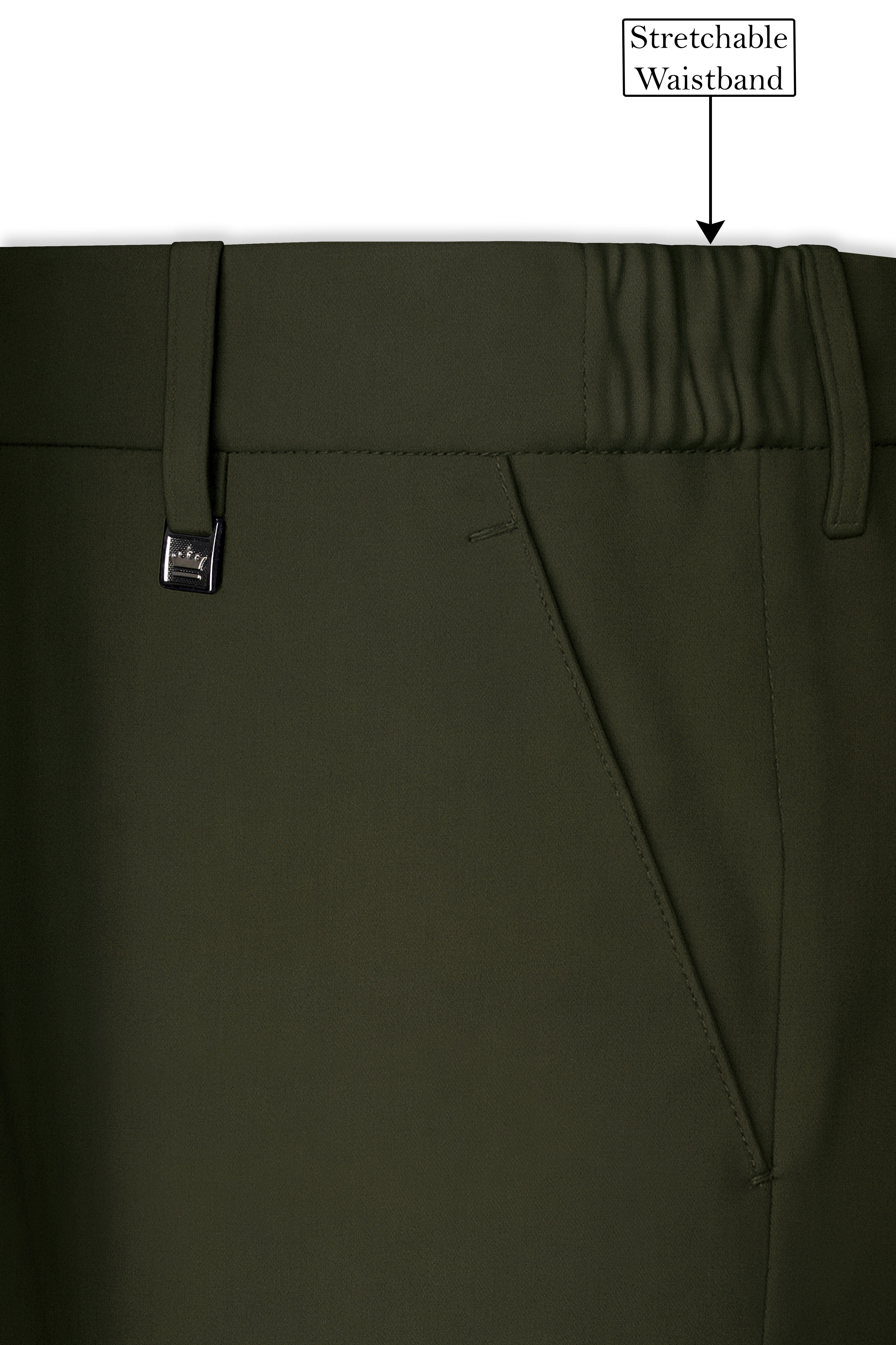 Verdaro-Zeus Green Solid Premium Cotton Double Breasted Suit