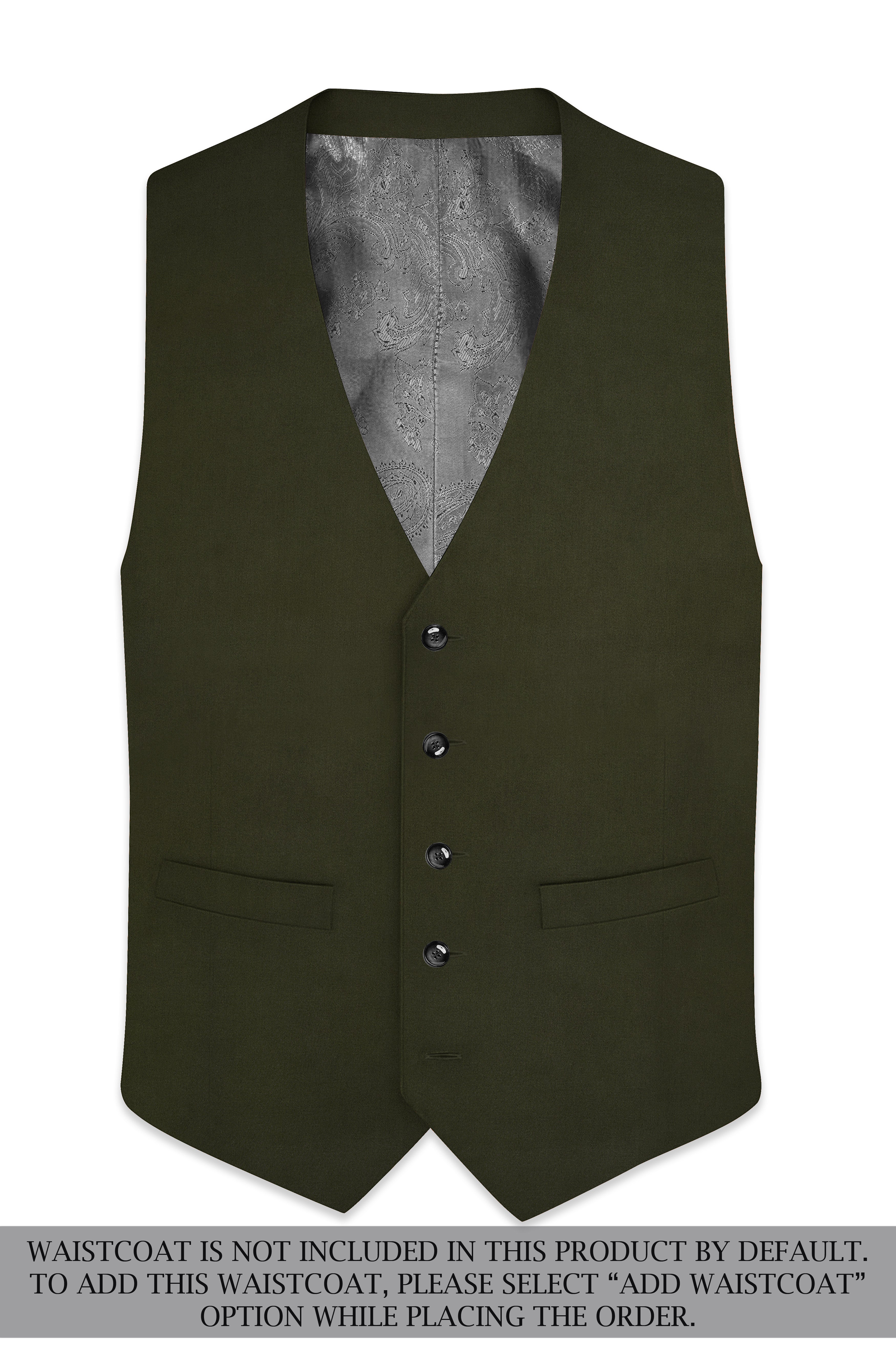 Verdaro-Zeus Green Solid Premium Cotton Double Breasted Suit