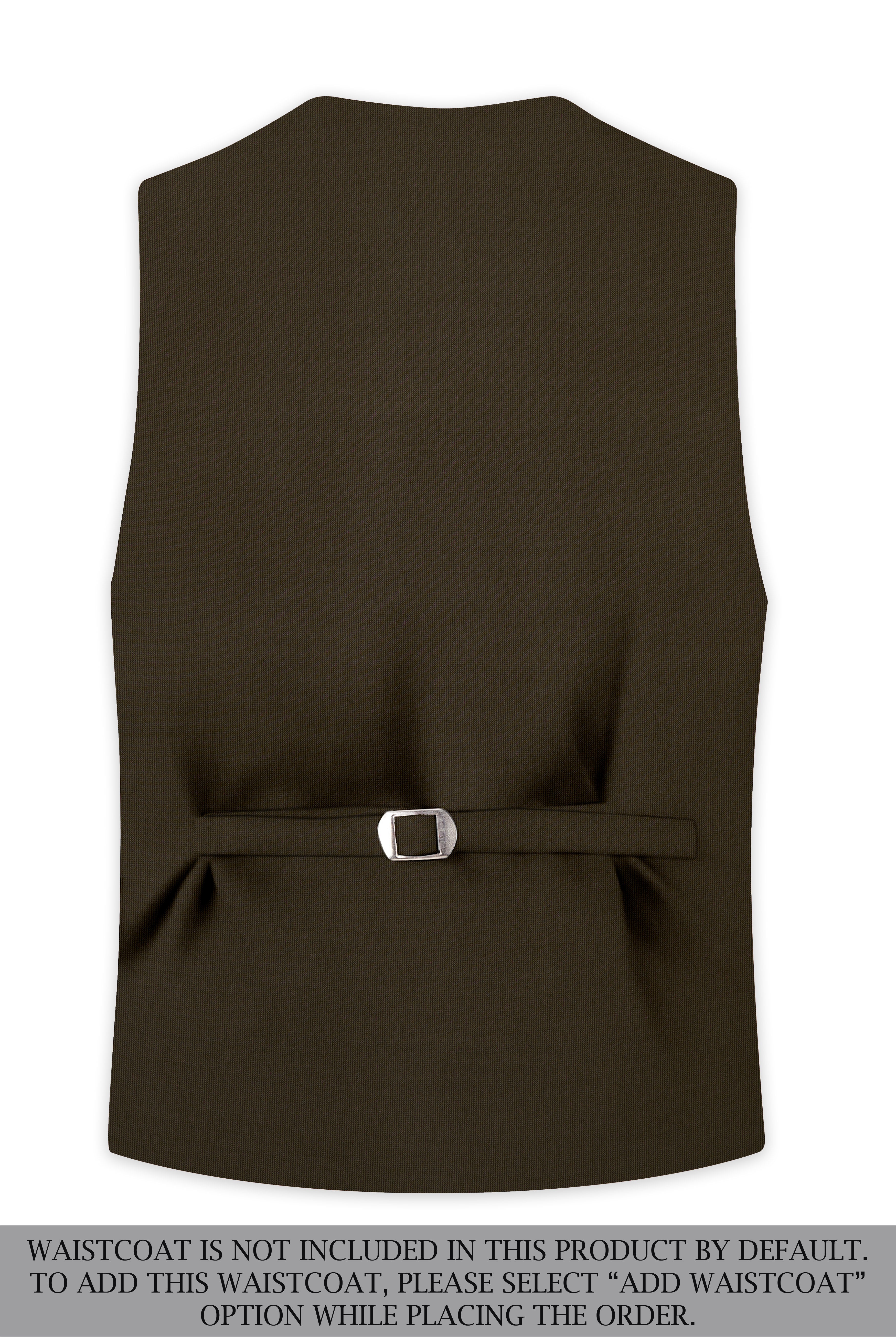 Terravo-Eternity Brown Textured Wool Rich Single Breasted Suit