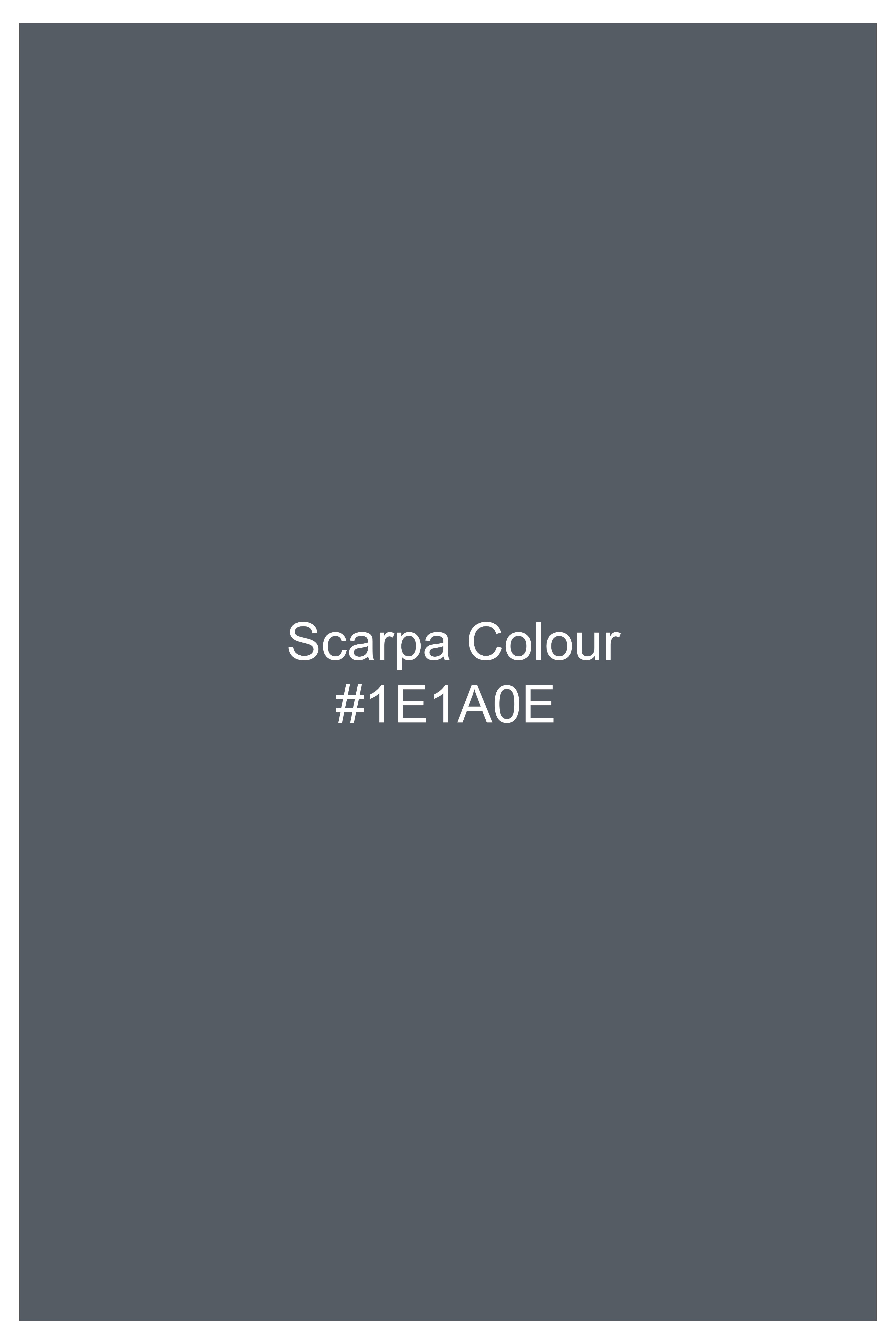 Plaivoro-Scarpa Gray Plaid Cotton Double Breasted Suit