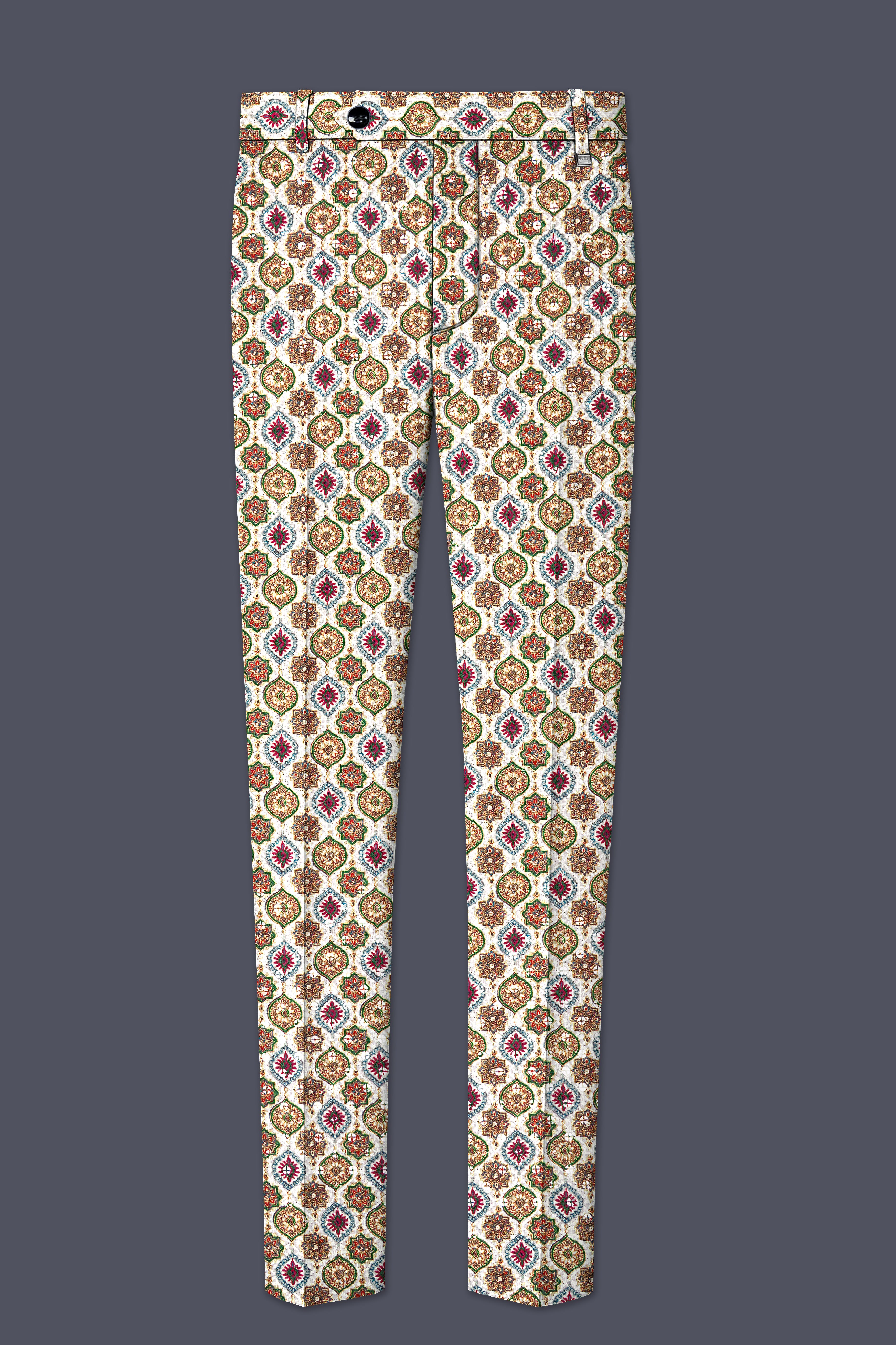 Alvesso-Bright White And Spruce Green Embroidered Designer Tuxedo Suit