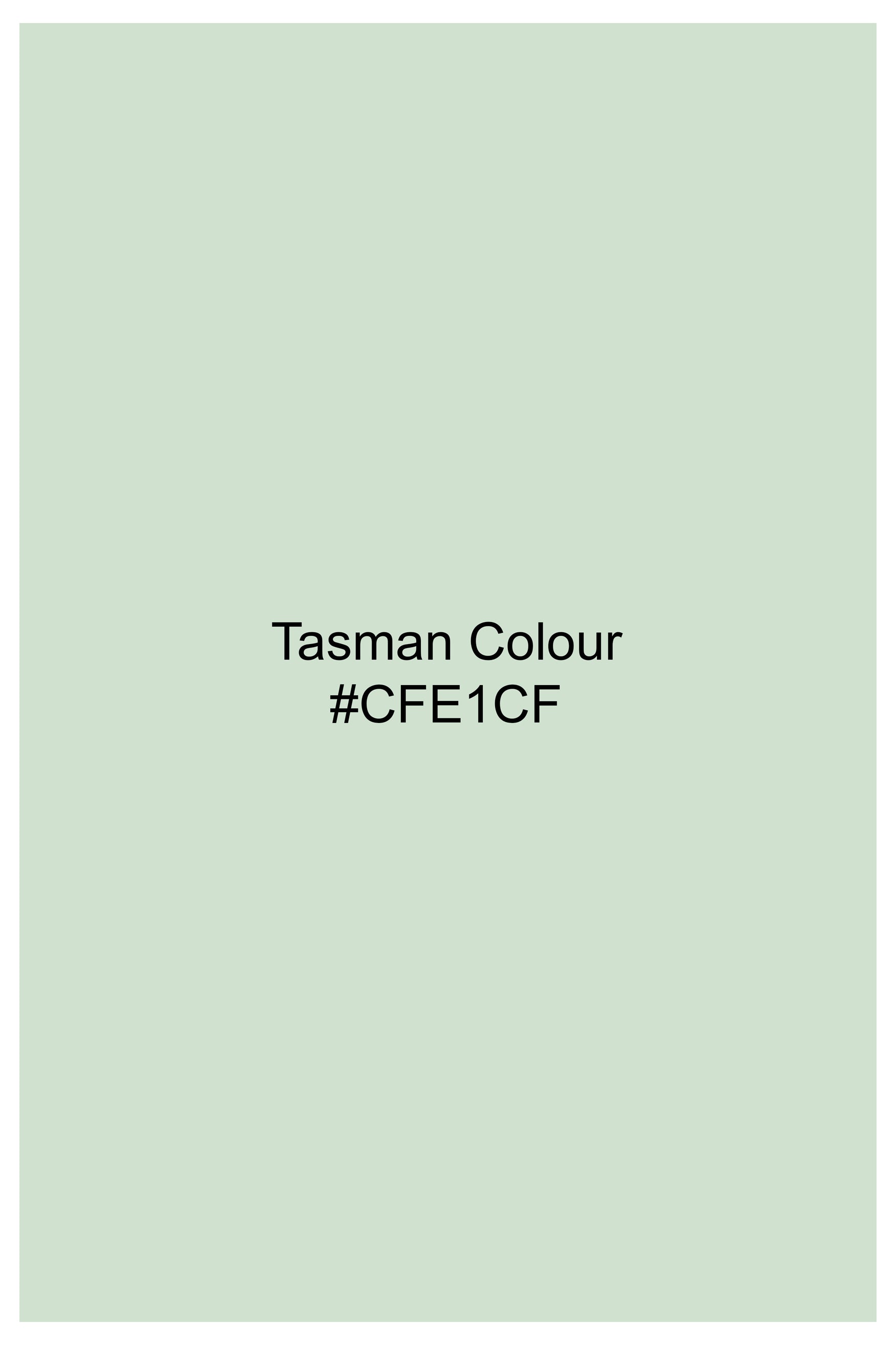Veressa-Tasman Green Embroidered Viscose Designer Tuxedo Blazer