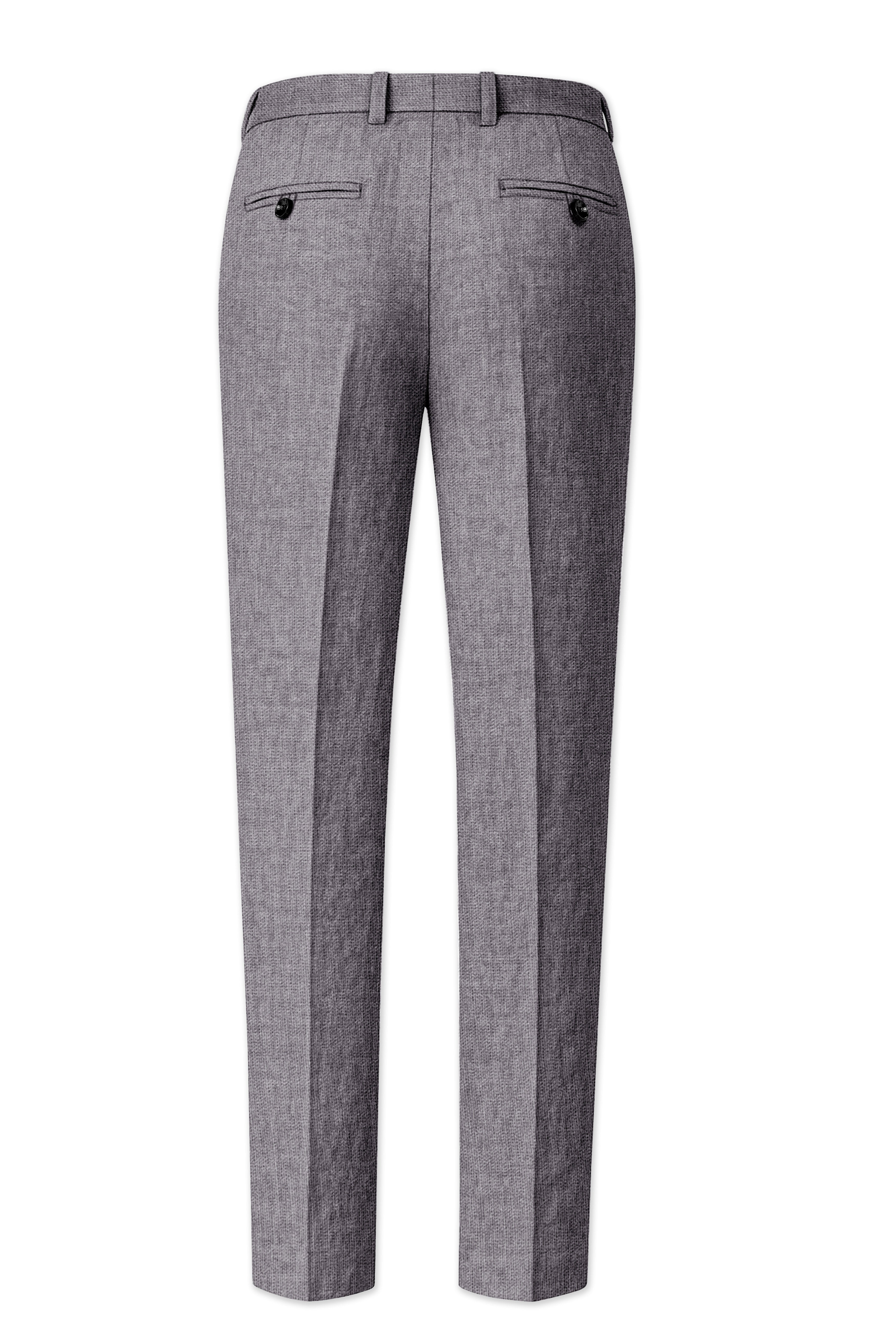 Cinerro-Monsoon Gray Luxurious Linen Single Breasted Sports Suit