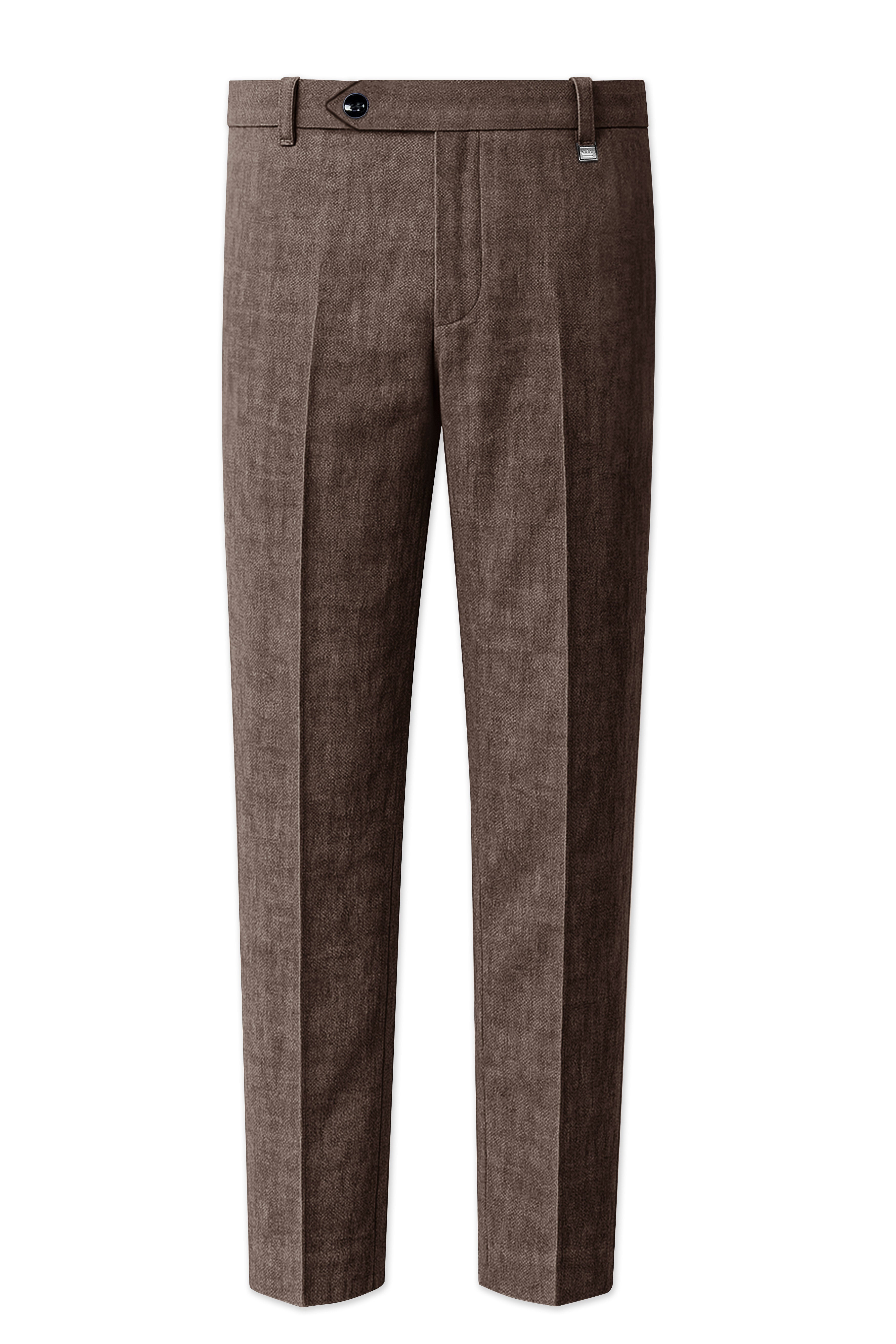 Velbrun-Kabul Brown Luxurious Linen Single Breasted Sports Suit