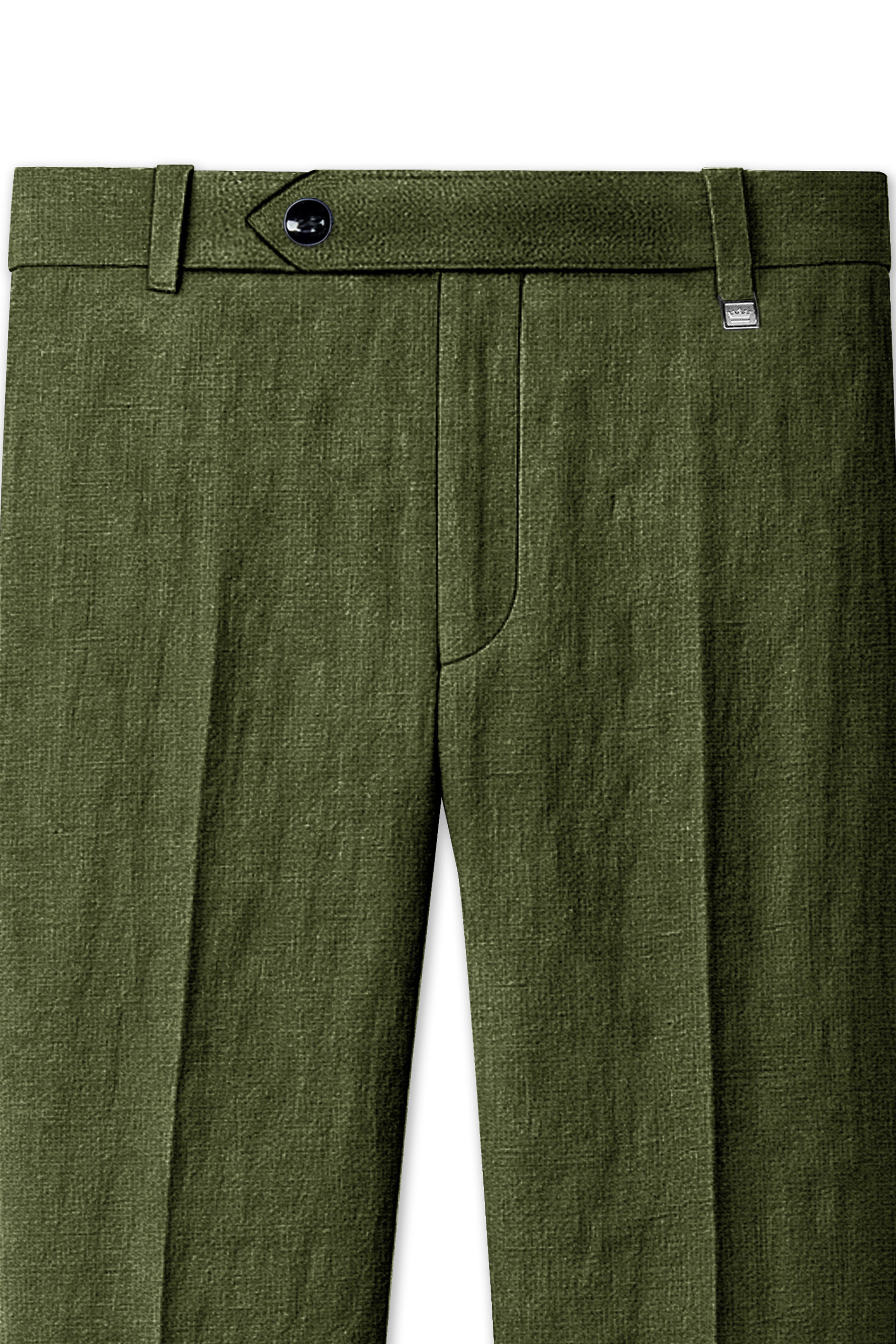 Gravino-Rifle Green Luxurious Linen Single Breasted Sports Suit