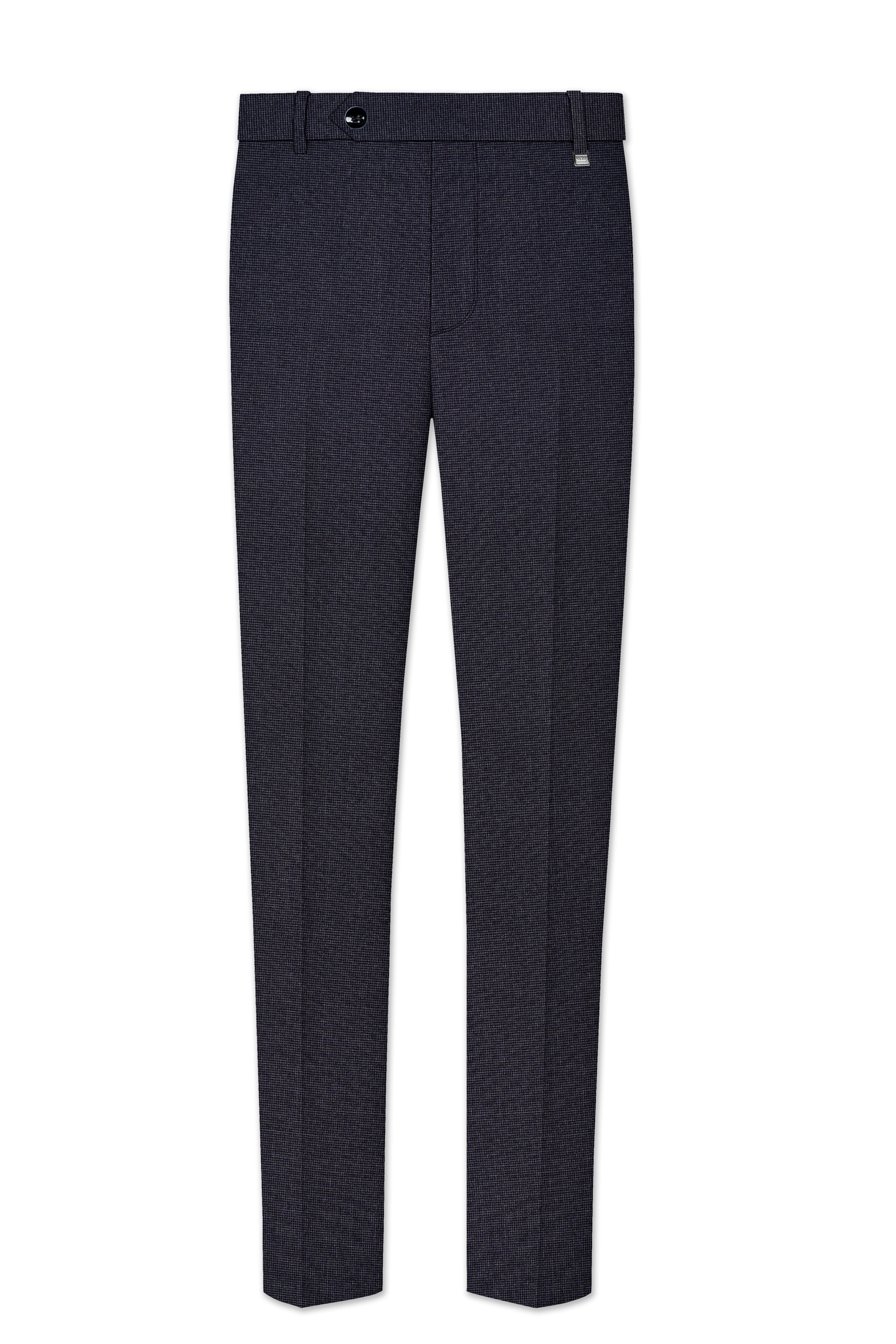 Cinerro-Shark Gray Textured Wool Rich Single Breasted Suit