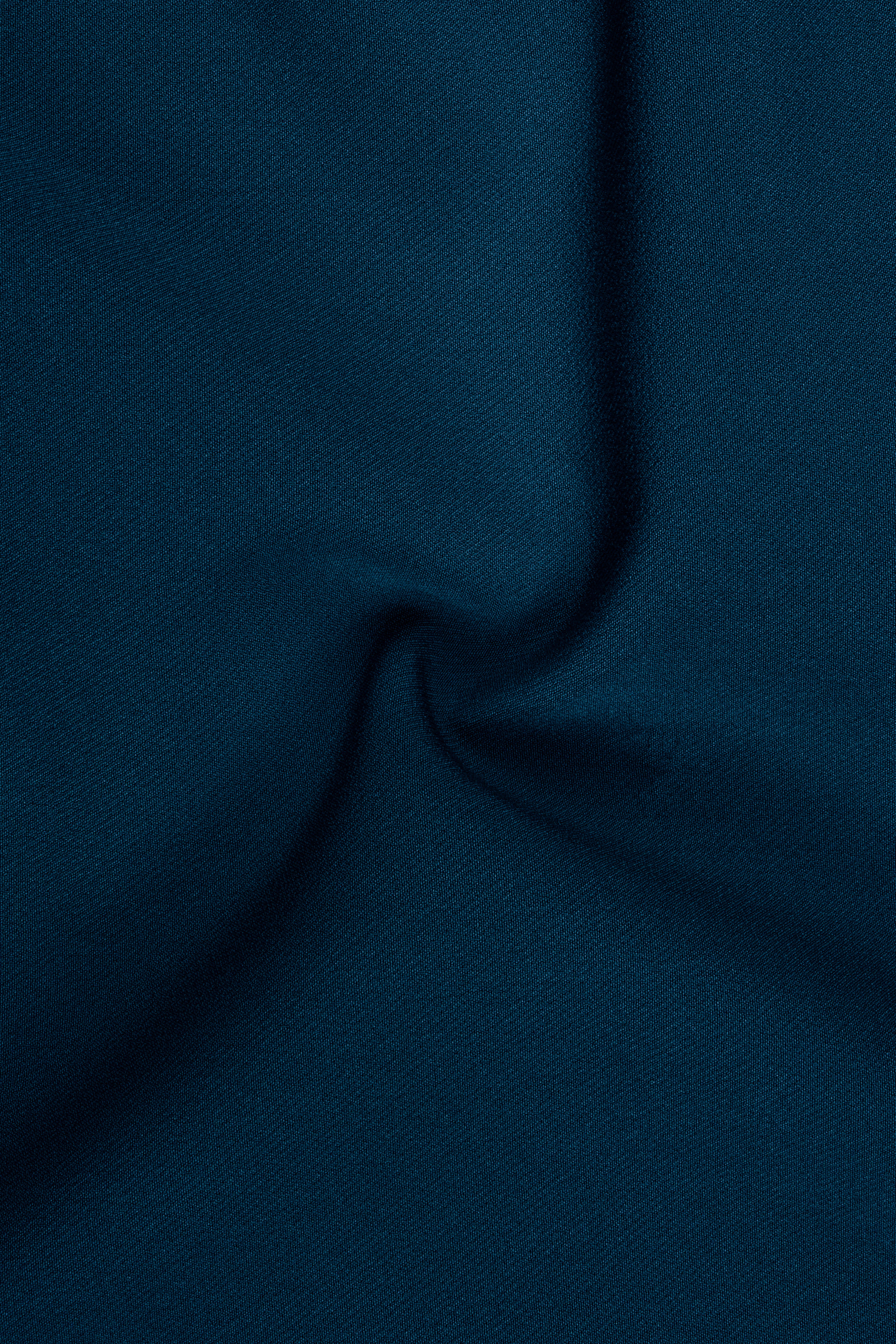 Aureblu-Korean Prussian Blue 4-Way Stretch Wrinkle-Free Wool Rich Bandhgala Suit