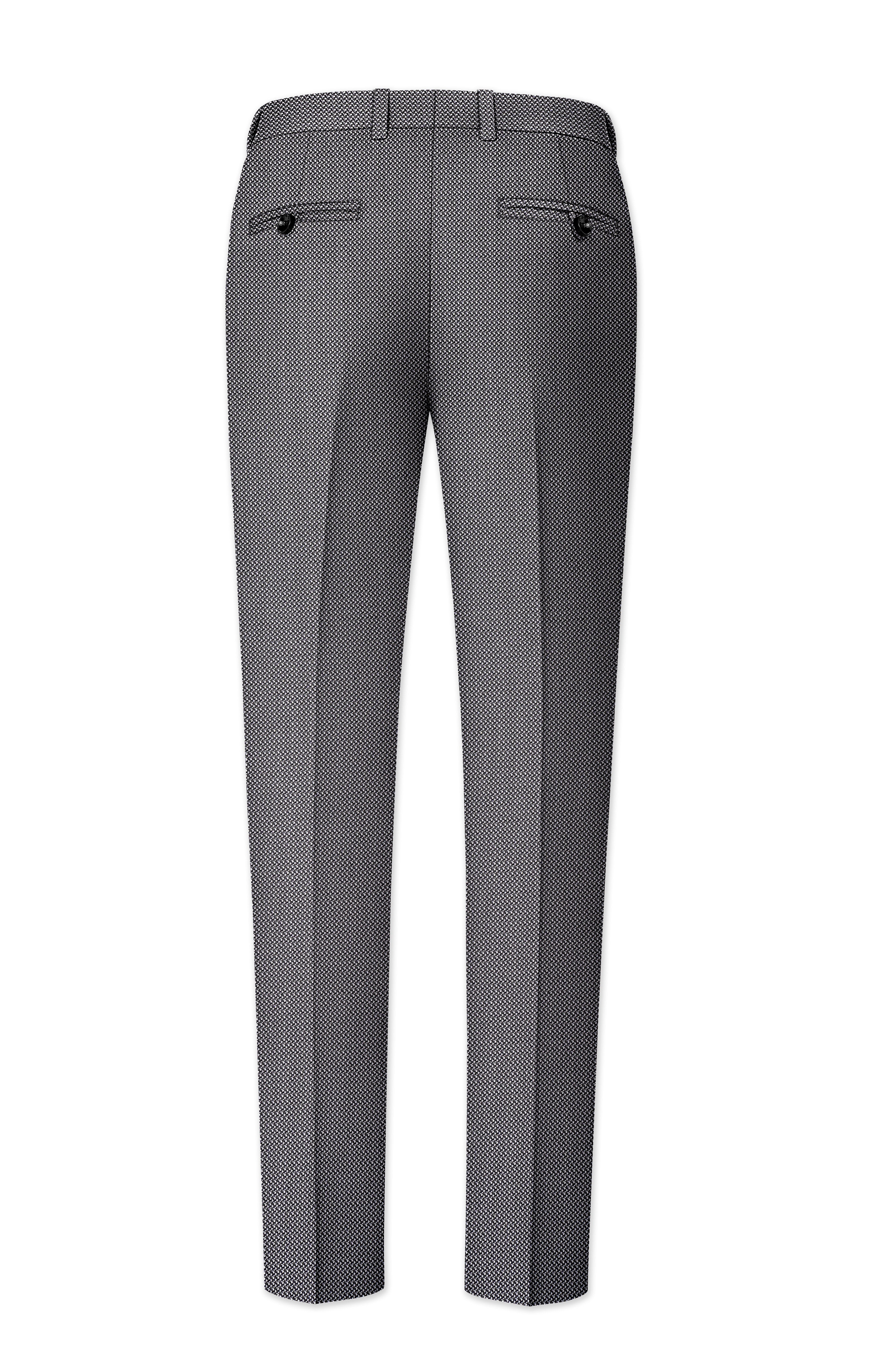 Cinerro-Dova Gray Textured Wool Rich Single Breasted Suit