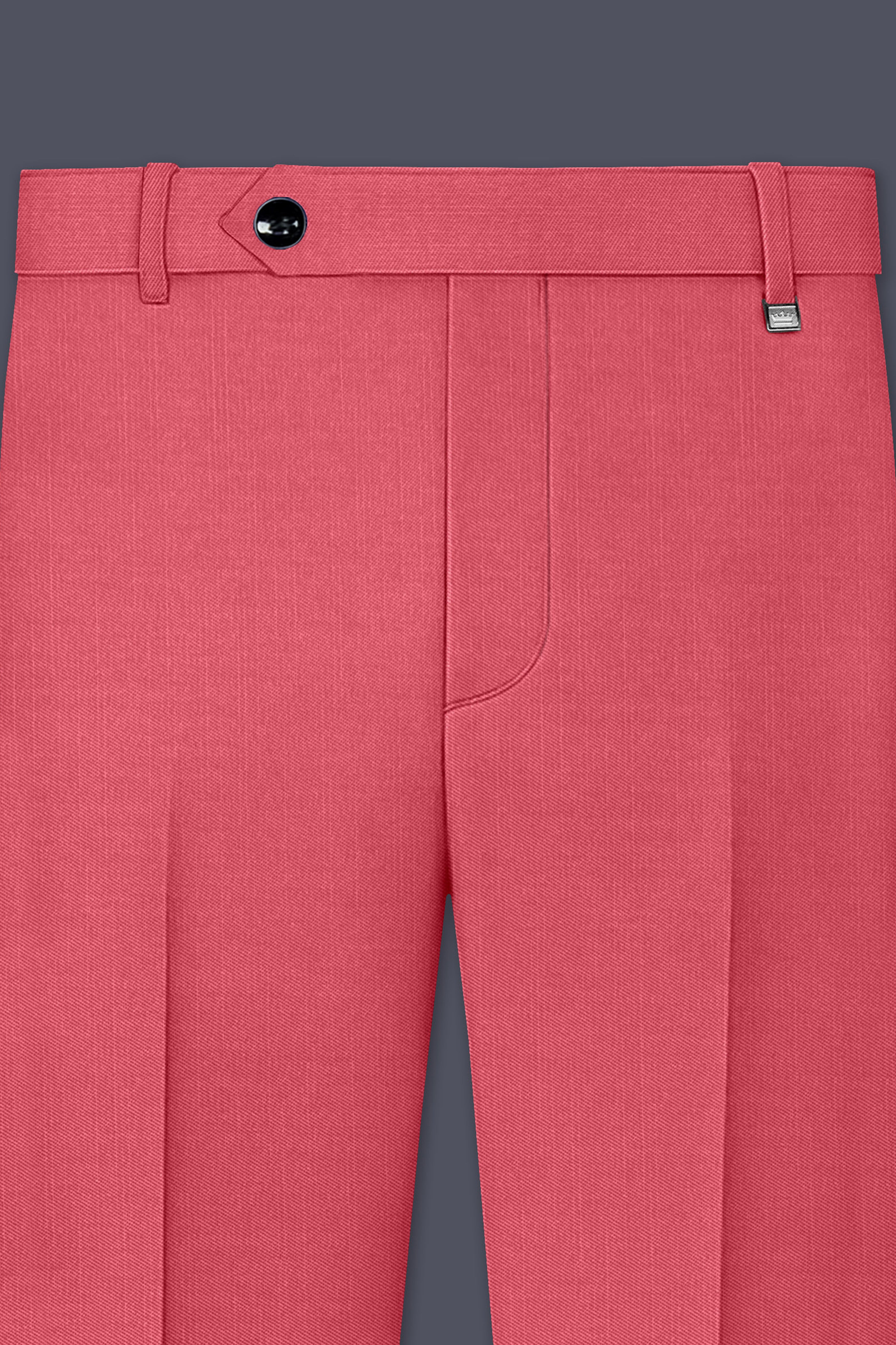 Aurerosa-Roman Pink Wool Rich Double Breasted Slight Stretch Suit