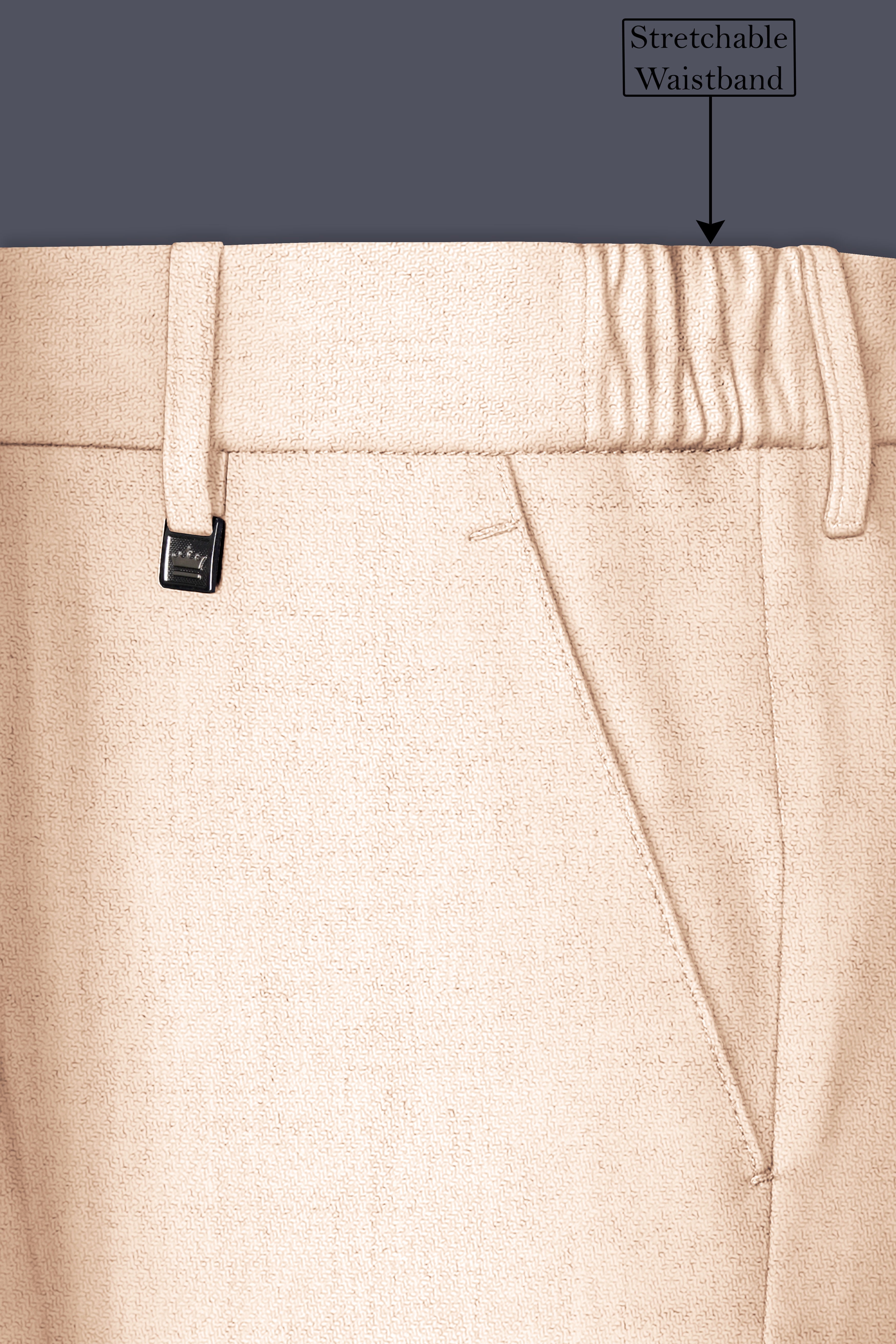 Velour-Derby Cream Textured Tweed Single Breasted Sports Suit