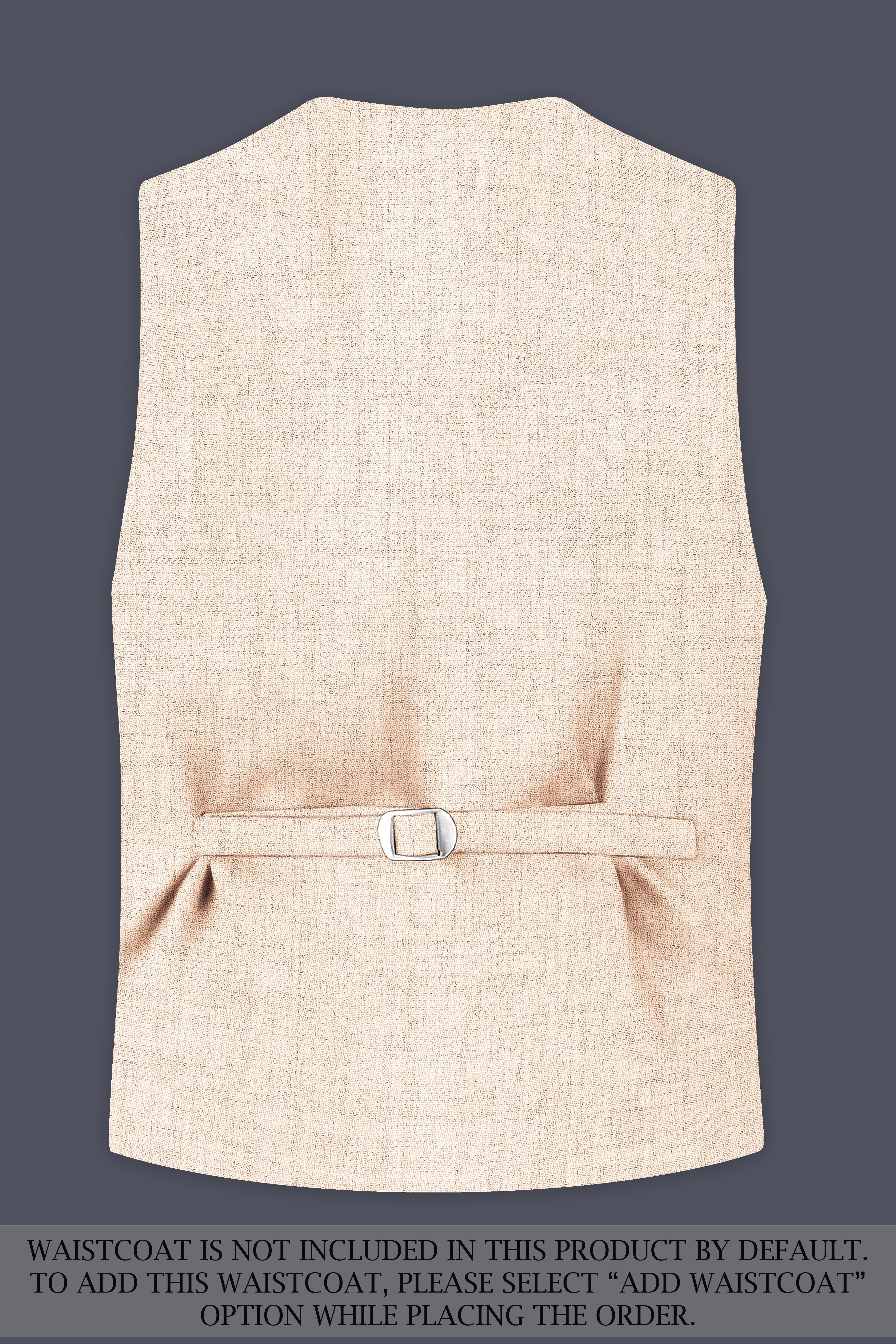 Velour-Derby Cream Textured Tweed Single Breasted Sports Suit