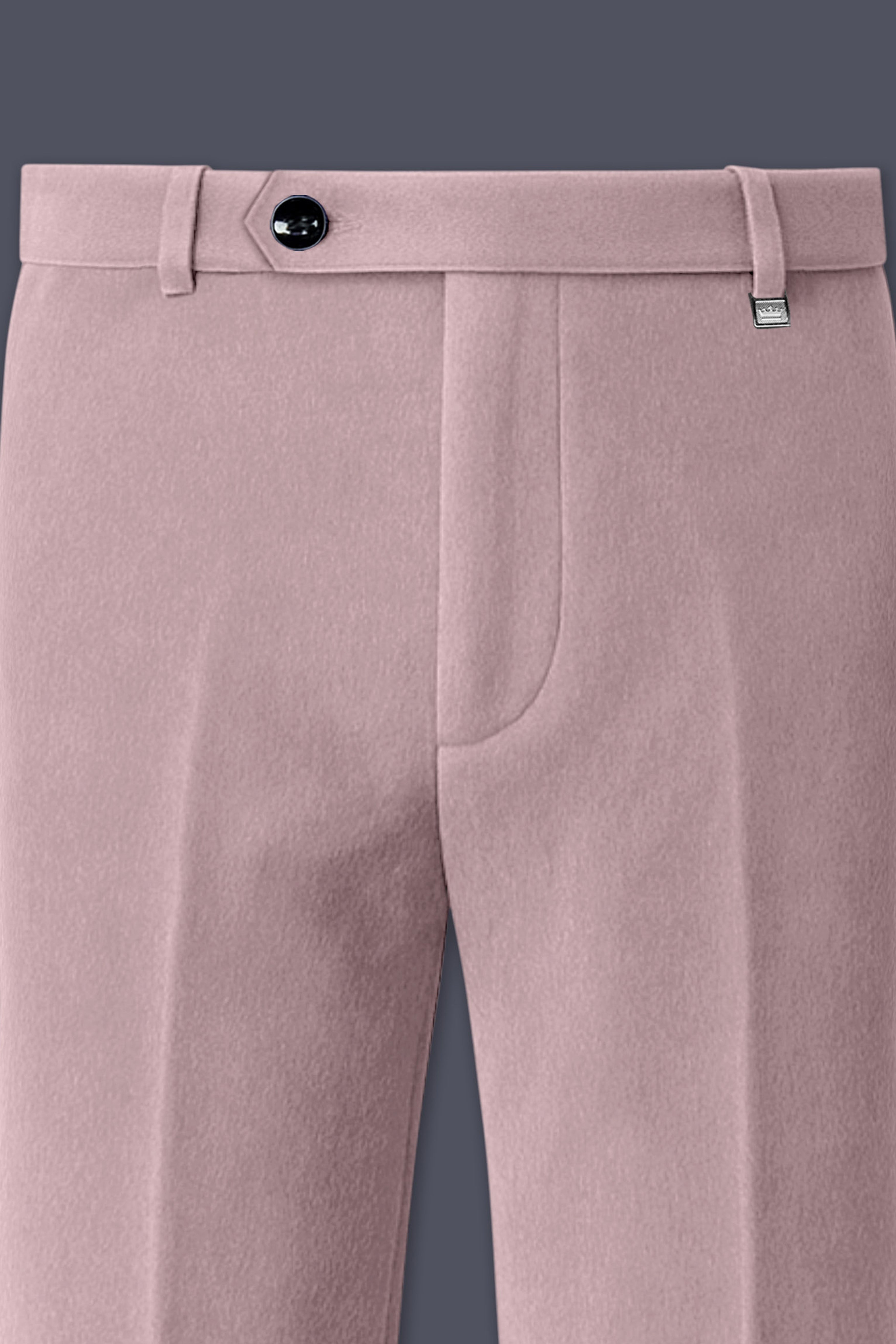 Rosvoro-Calming Pink Velvet Peak Lapel Tuxedo Suit