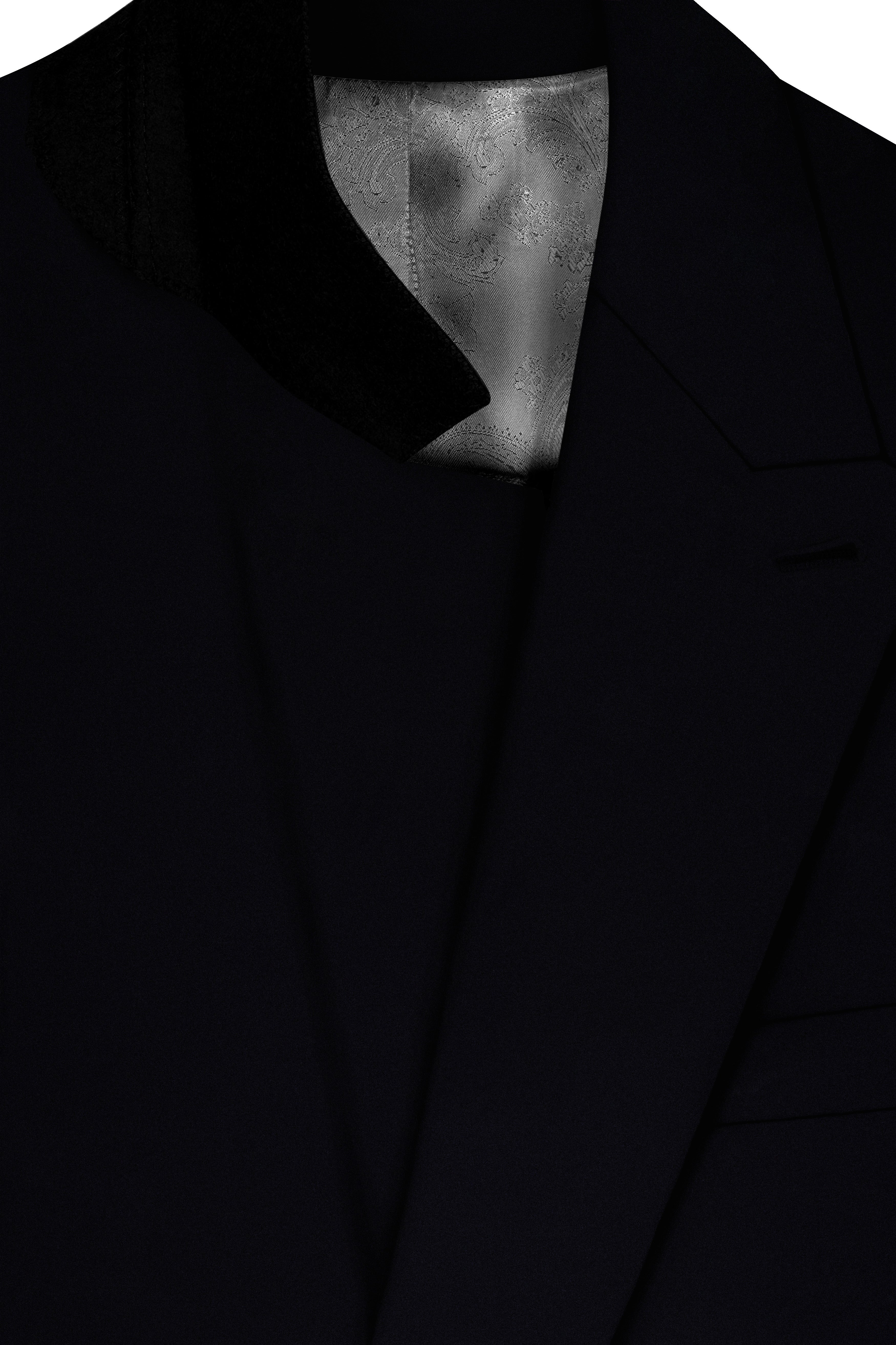 Aozora-Japanese Marine Blue 4-Way Stretch Wrinkle-Free Wool Rich Double Breasted Suit