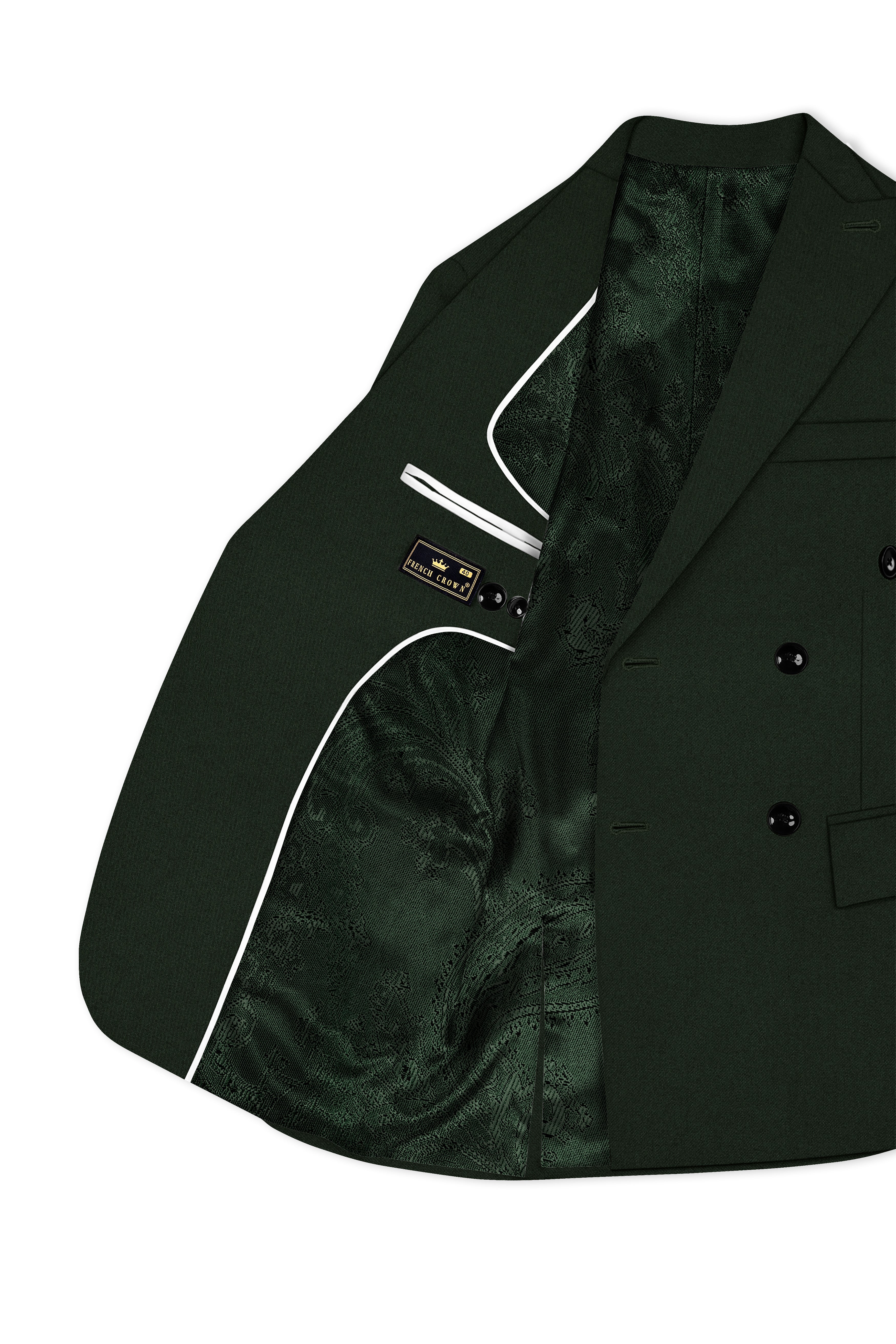 Juniper Green Subtle Sheen Double Breasted Suit