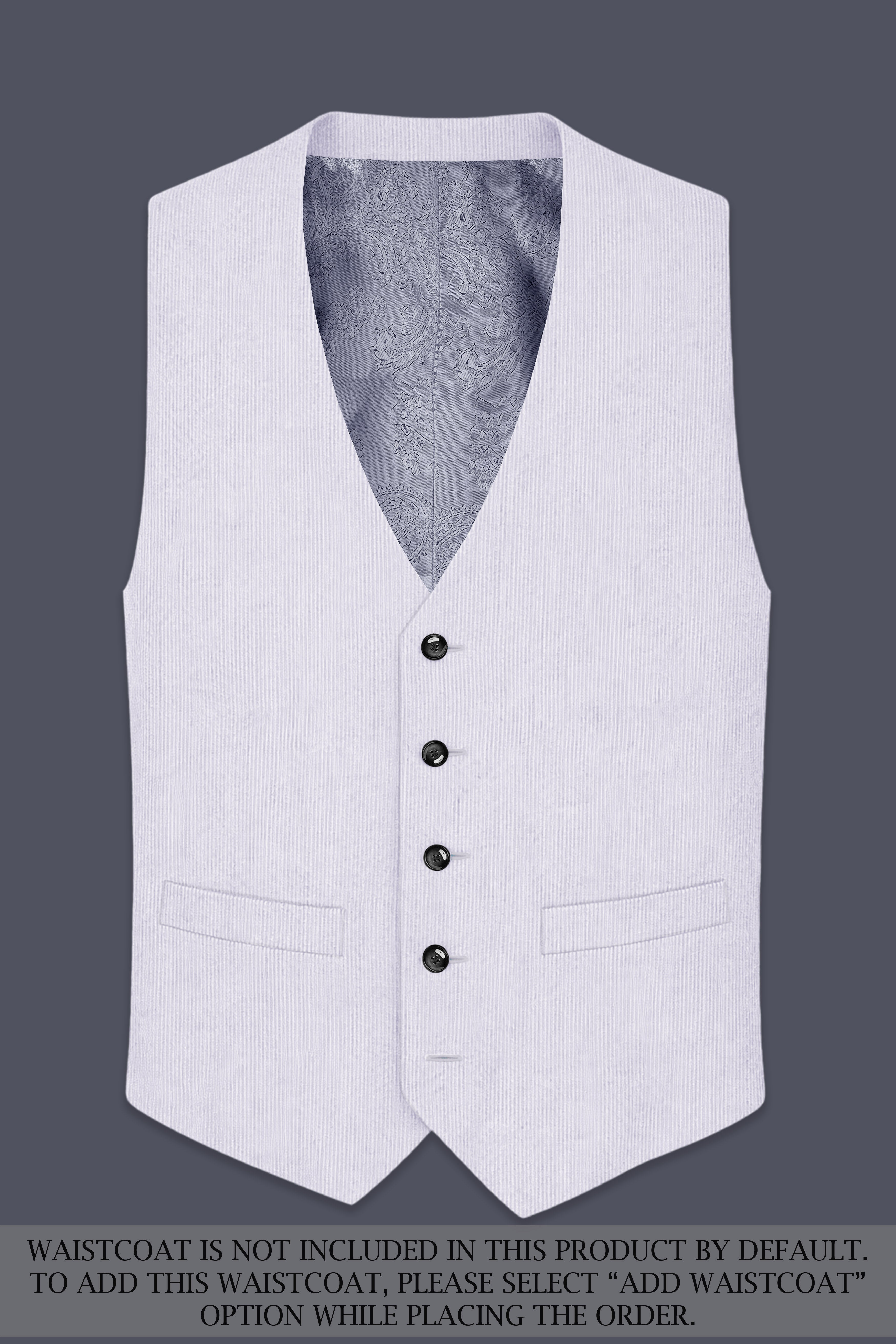Auremerc-Mercury Gray Corduroy Premium Single Breasted Sports Suit