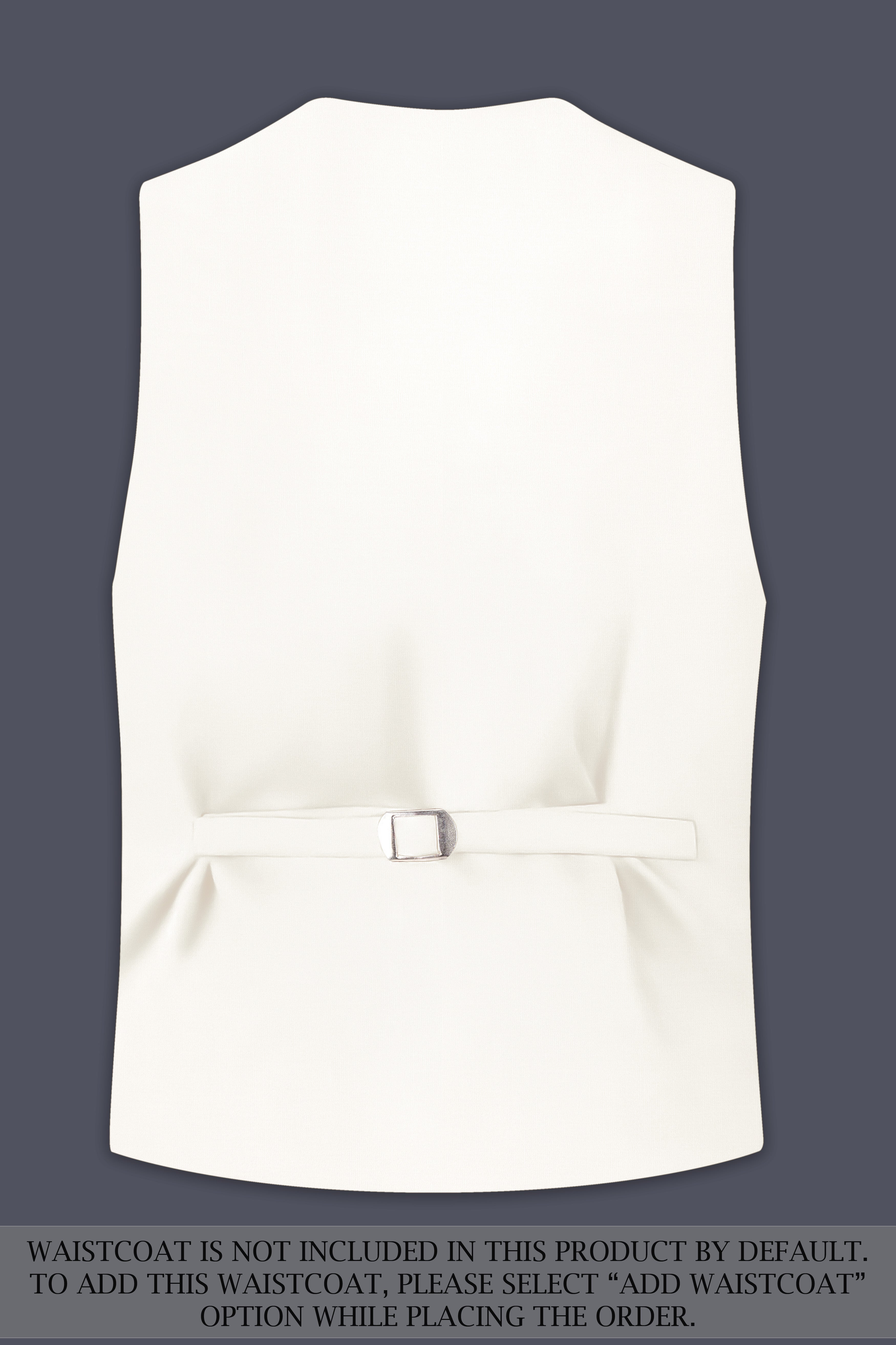 Ivory-Cararra Cream Wool Rich Double Breasted Slight Stretch Suit