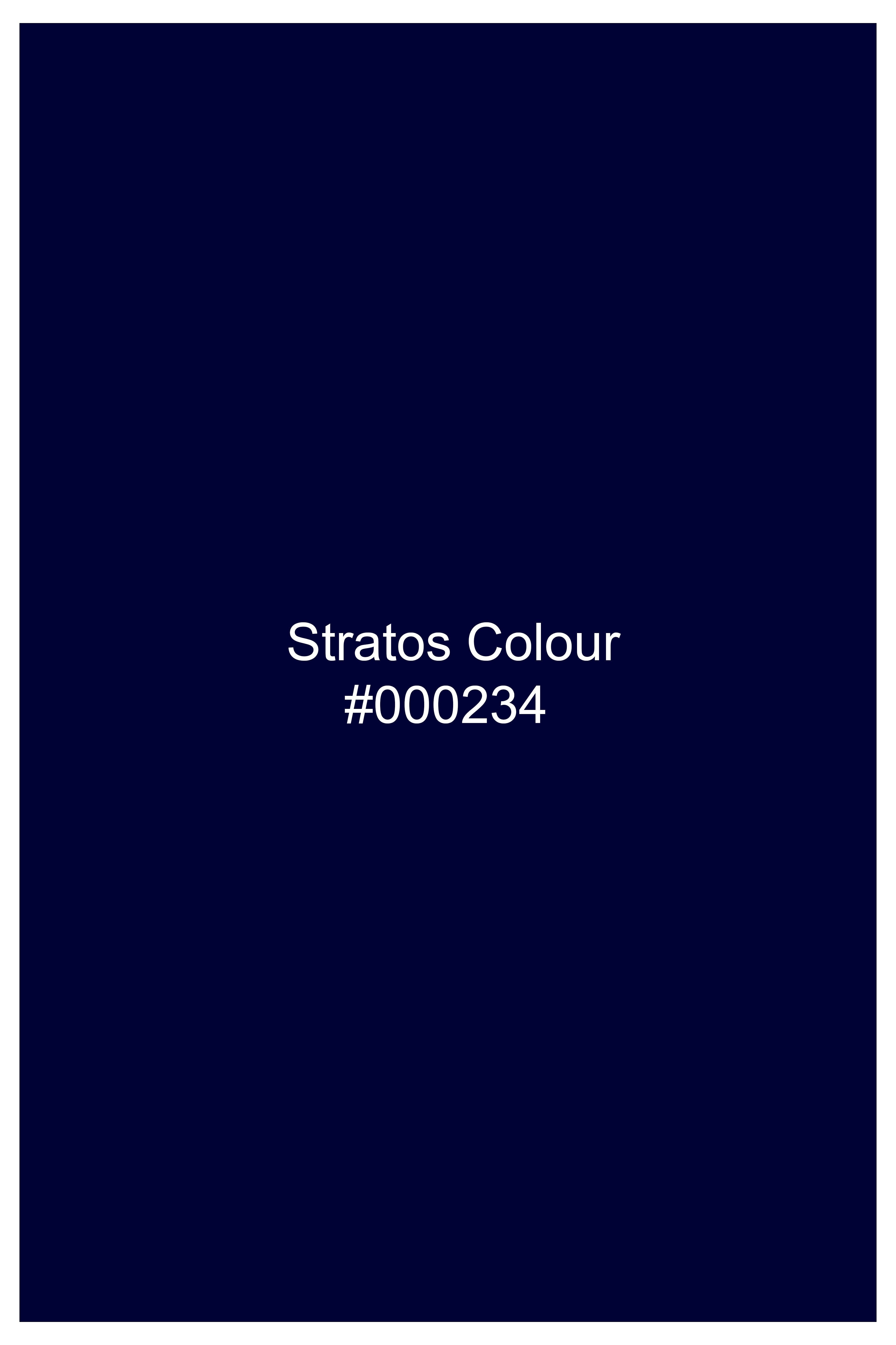 Aether-Stratos Blue Velvet Peak Lapel Tuxedo Suit