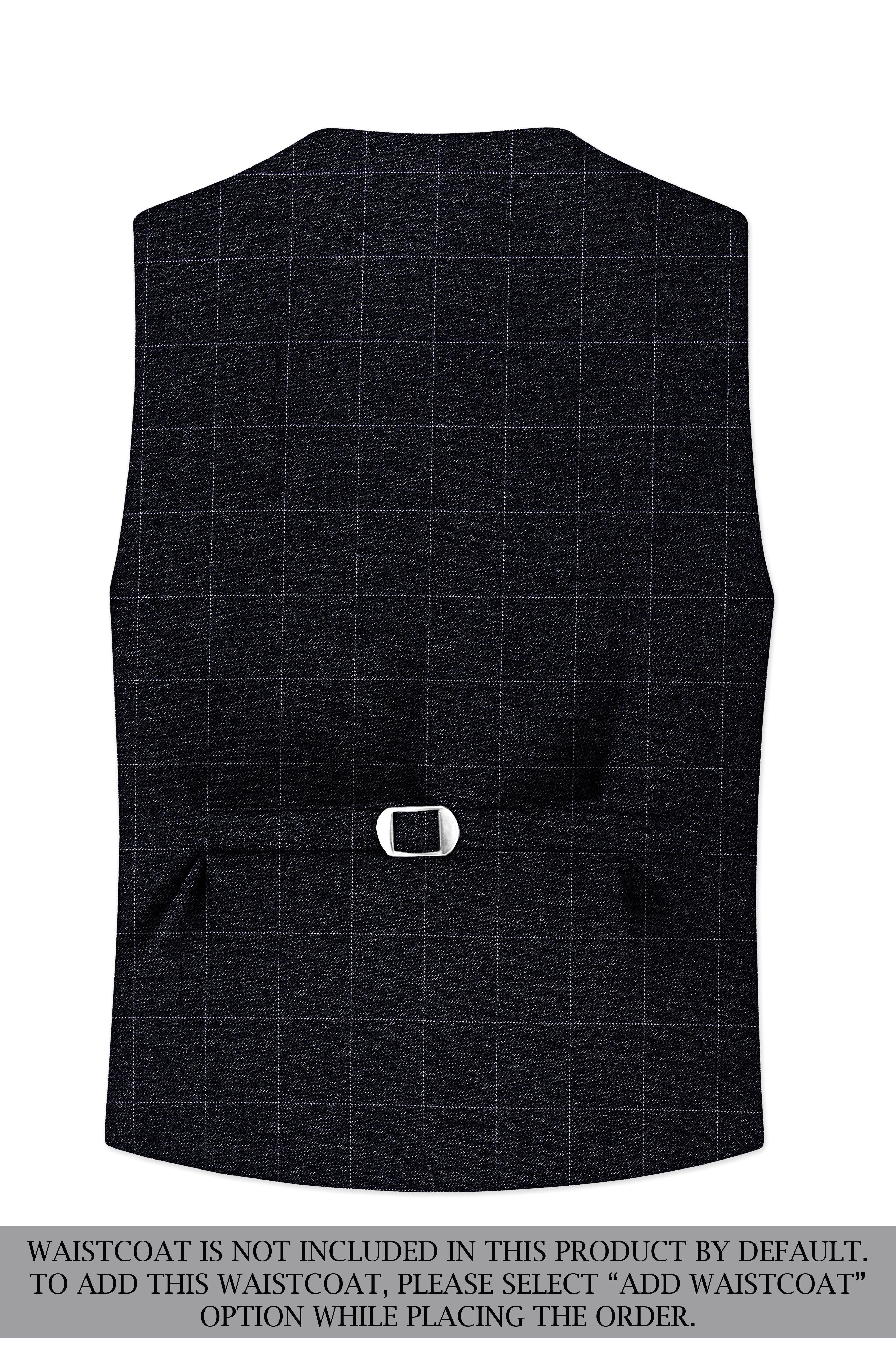 Fenrir-Shark Gray windowpane Tweed Double Breasted Suits