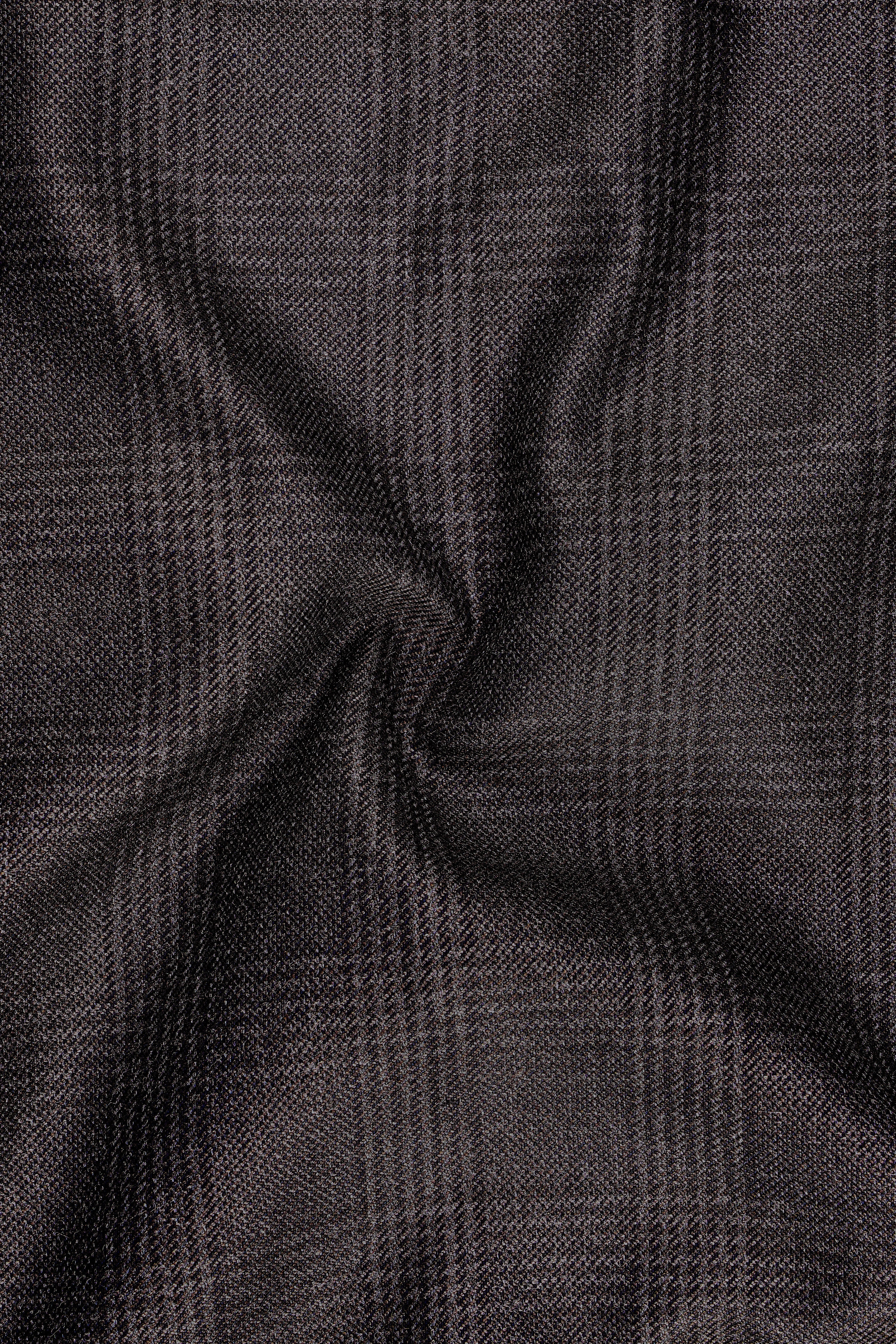 Bruno-Chicago Brown Wales Plaid Tweed Single Breasted Sports Suits