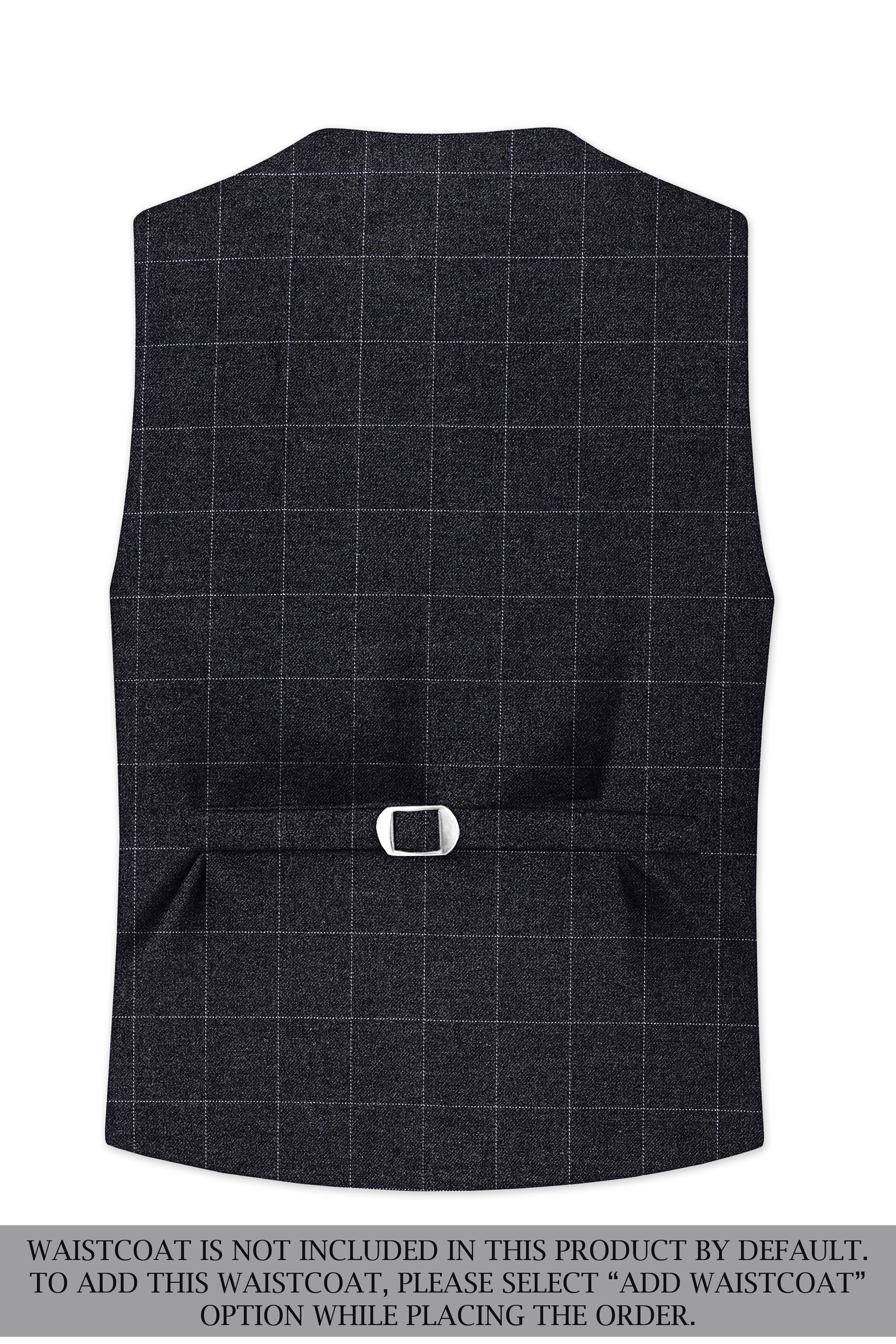 Fenrir-Shark Gray windowpane Tweed Single Breasted Sports Suits