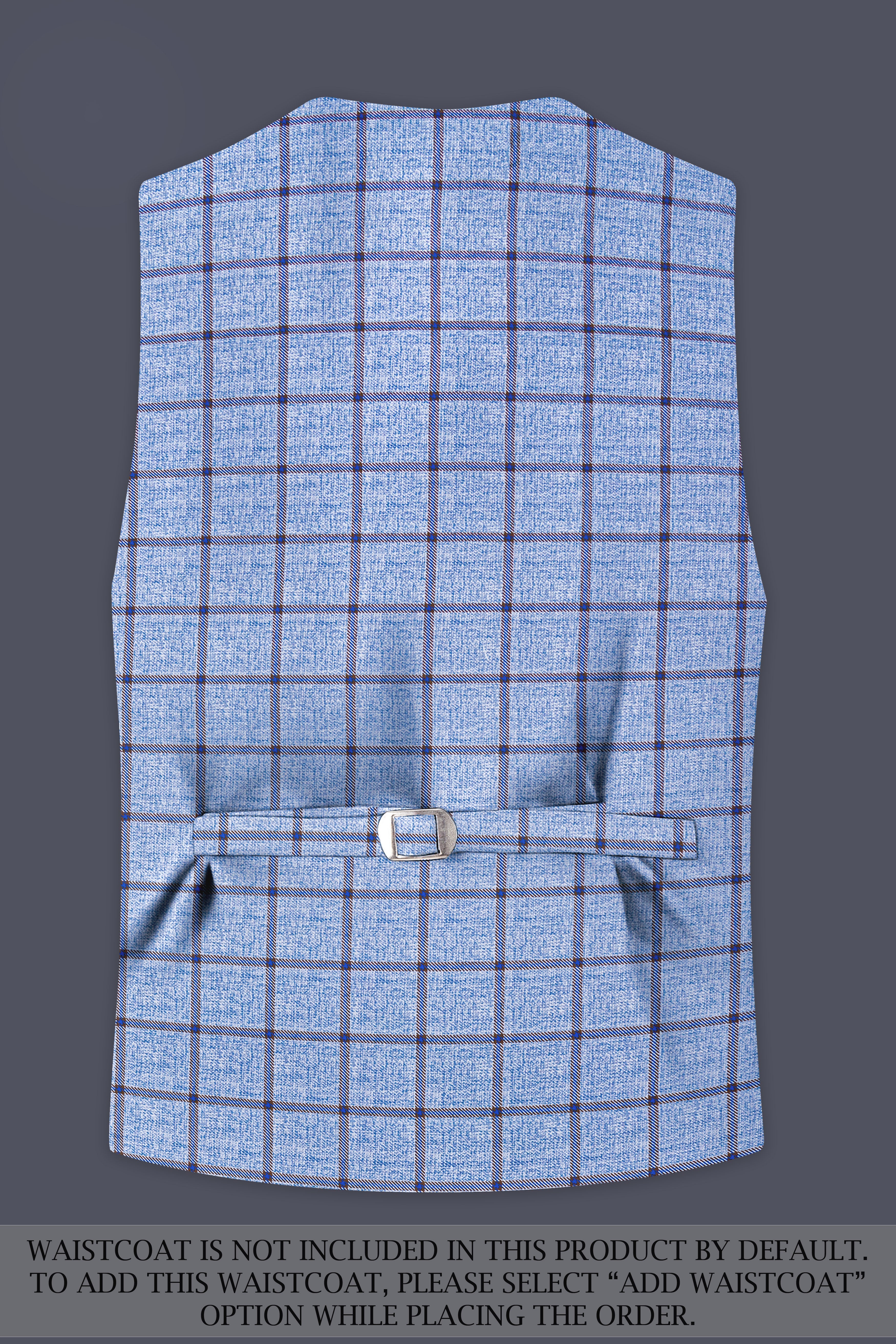 Mistrel-Spun Pearl Blue Windows Wool Rich Double Breasted Suit