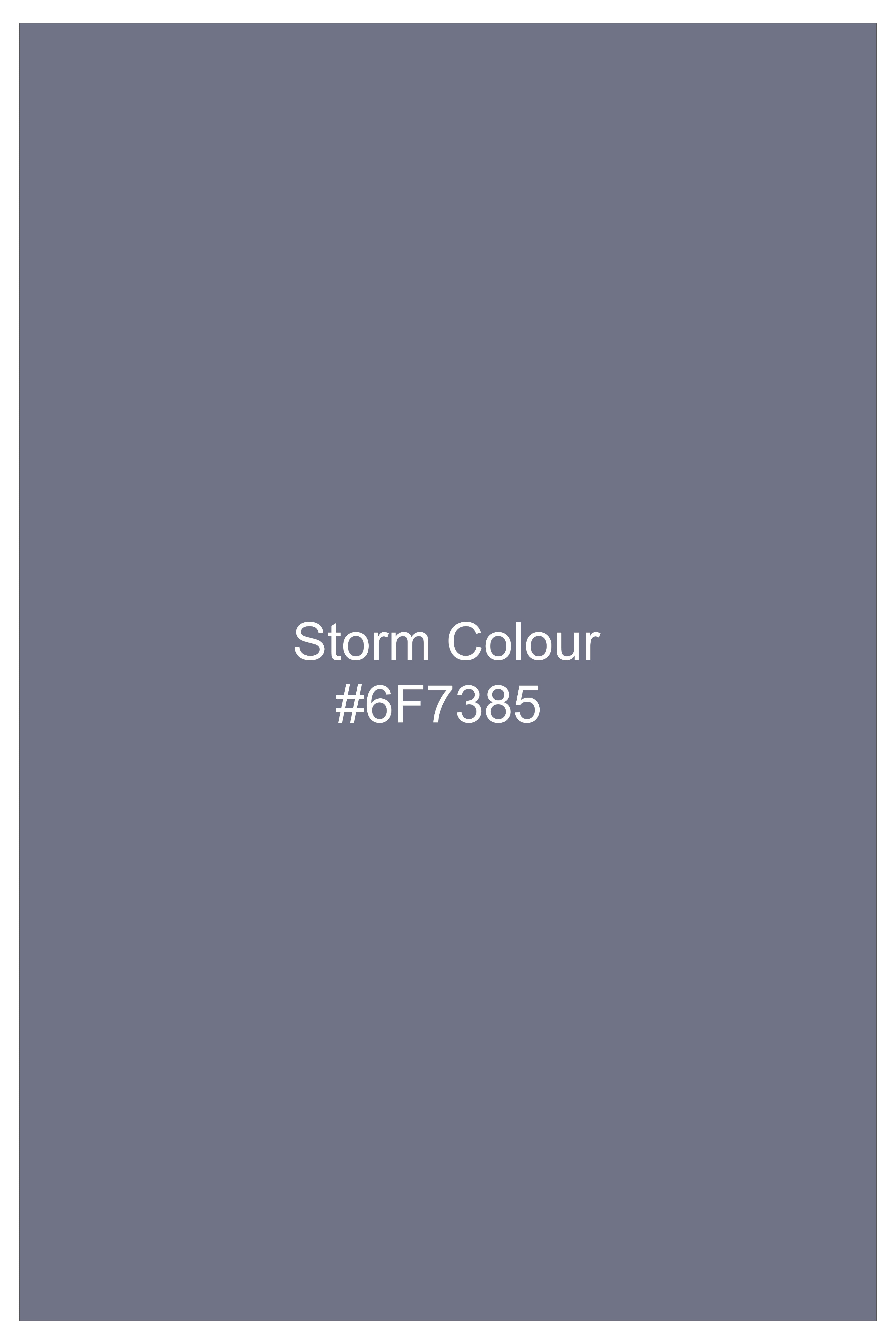 Grisoro-Storm Gray Wool Rich Slight Stretch Single Breasted Suit