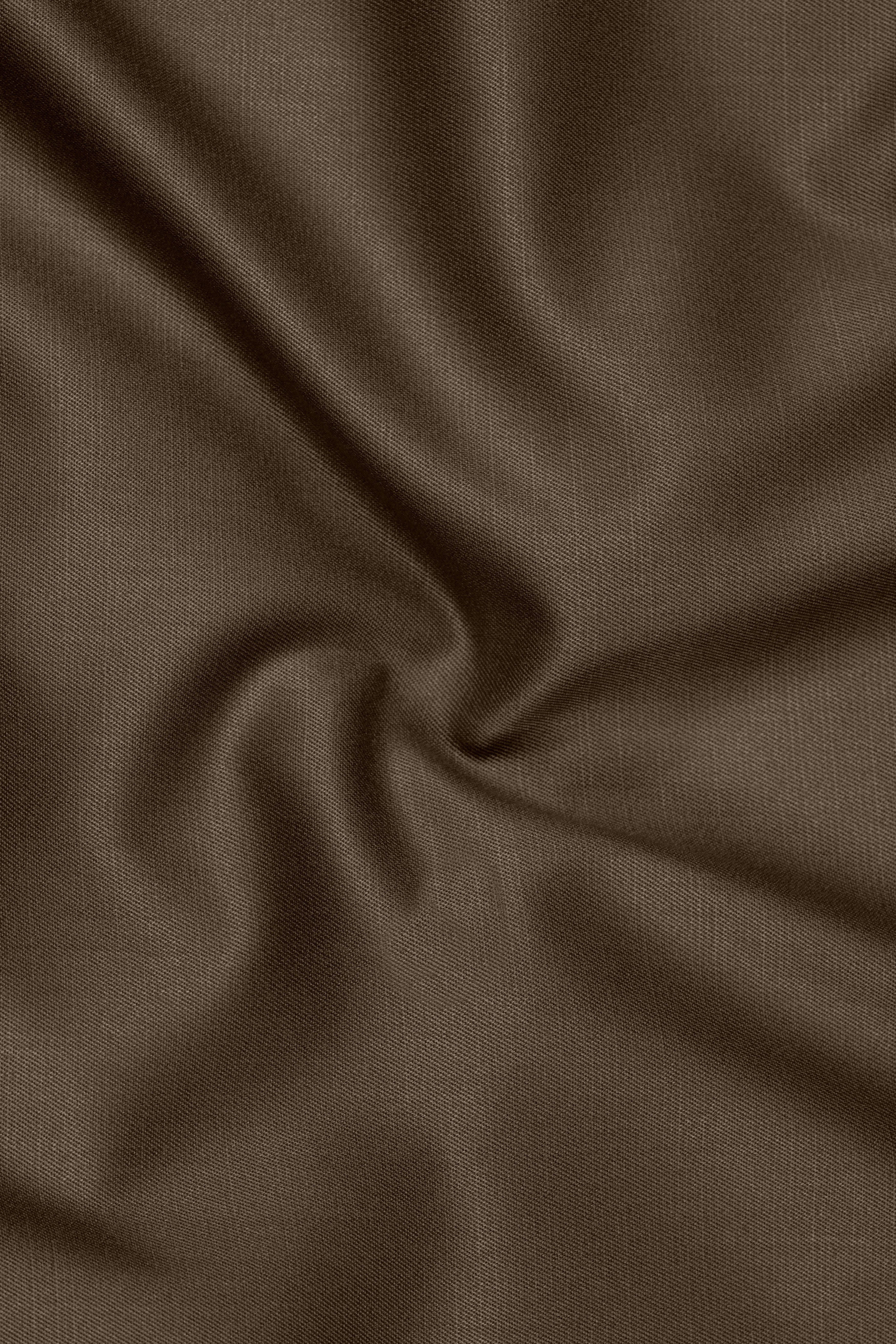 Terrano-Mocha Brown Wool Rich Slight Stretch Single Breasted Suit